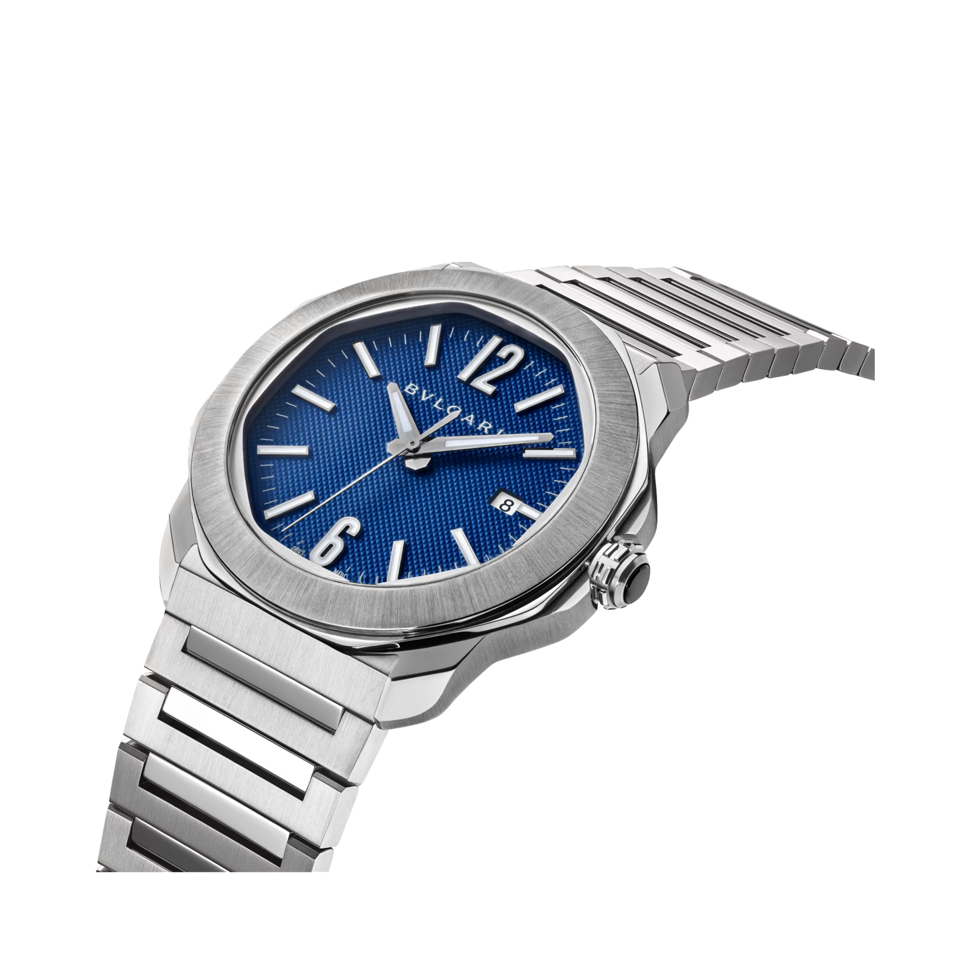 Octo Roma 41mm, Blue Dial, Arabic/Baton Numerals_4