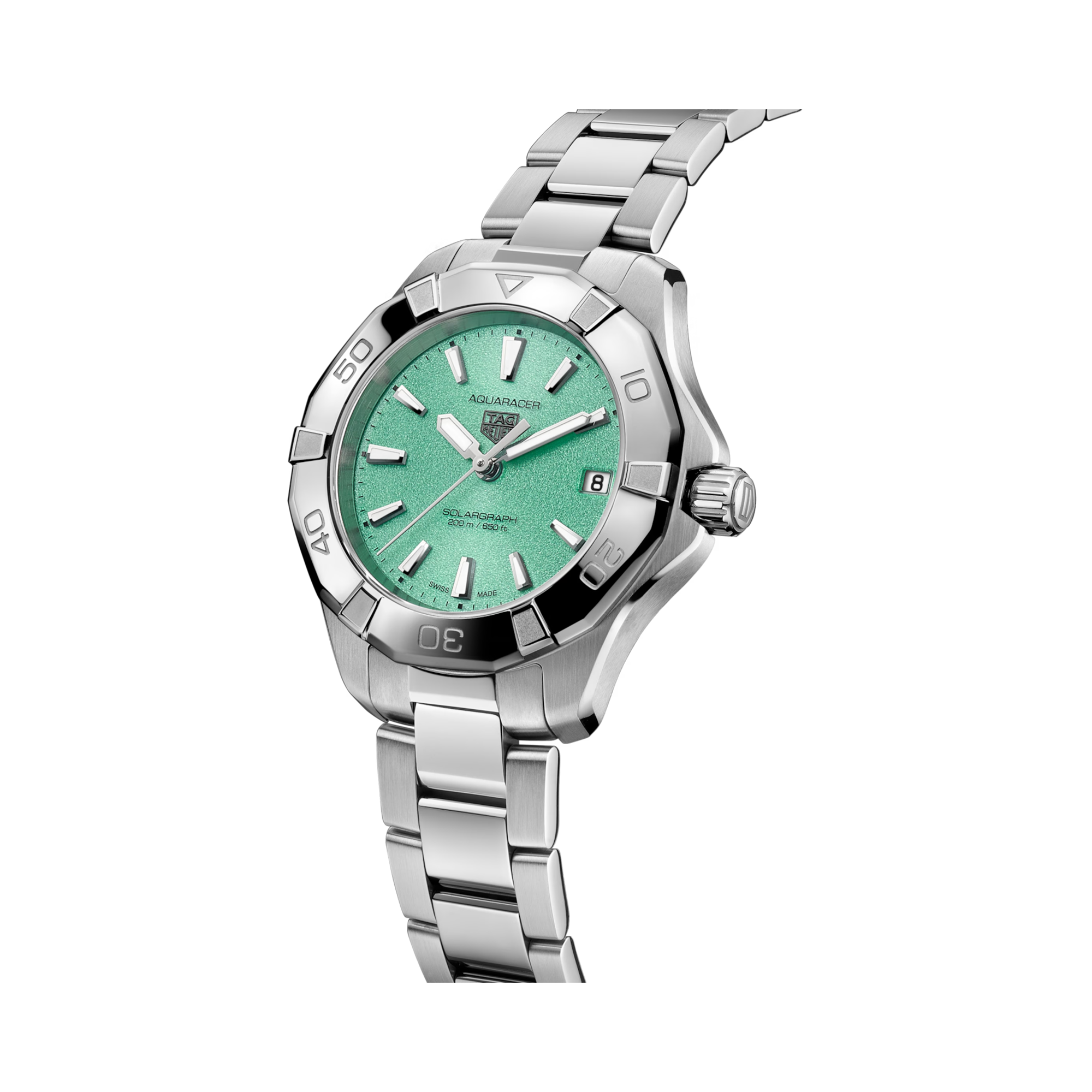 Tag Heuer Aquaracer Professional 200 34mm, Green Dial, Baton Numerals_2