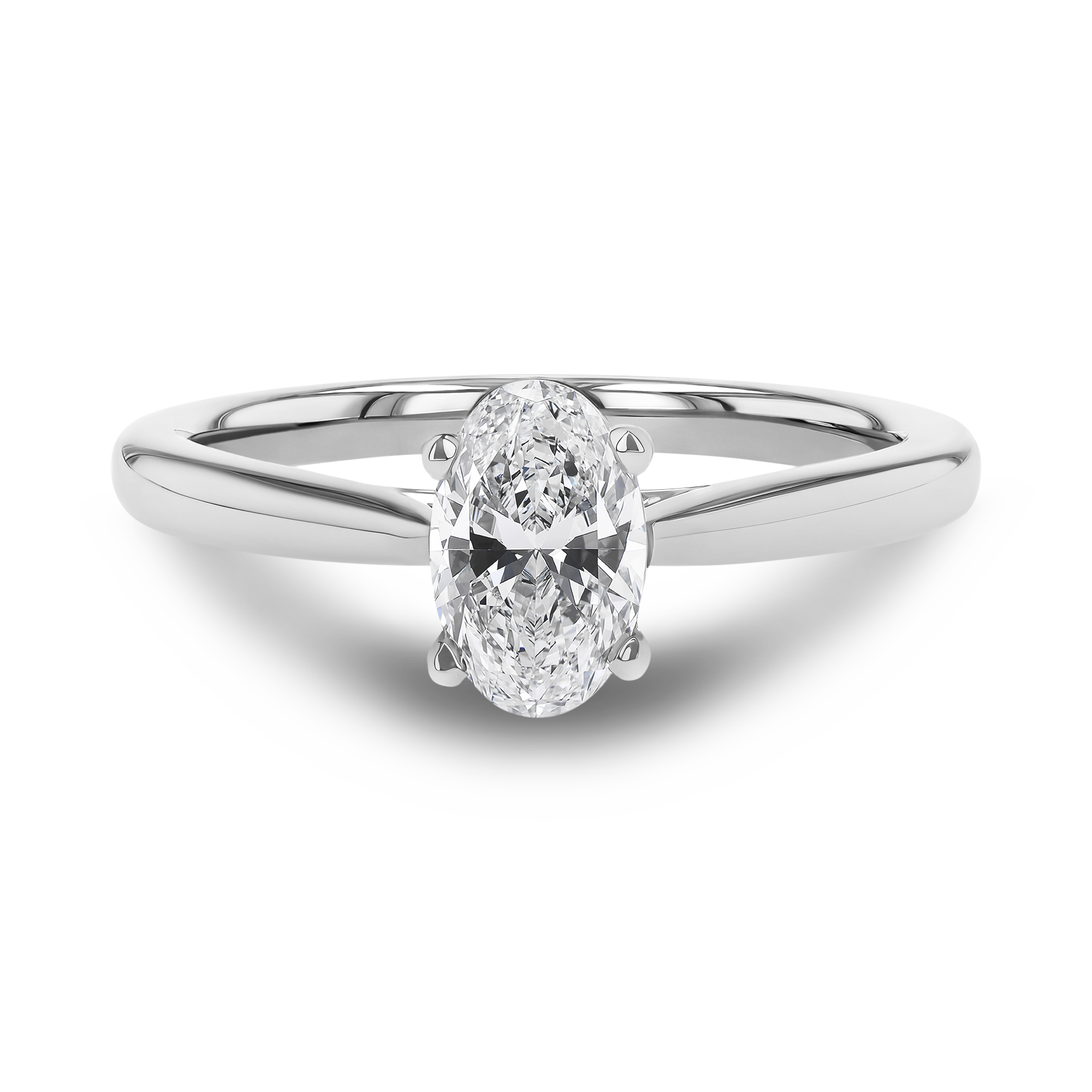 Gaia 0.70ct Oval Cut Diamond Ring Oval Cut, Claw Set_2