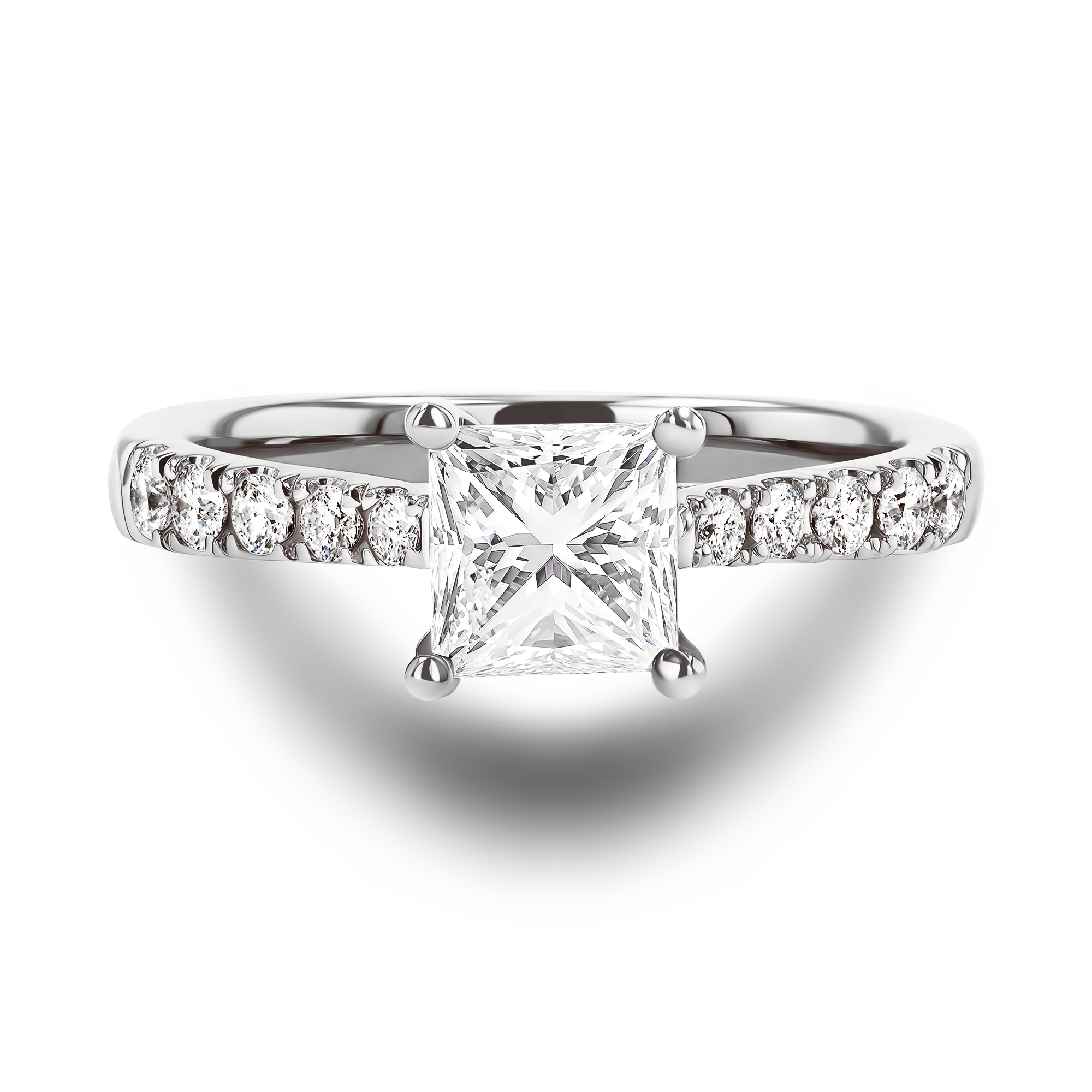 Celestial 0.30ct Princess Cut Diamond Ring Princess Cut, Claw Set_2