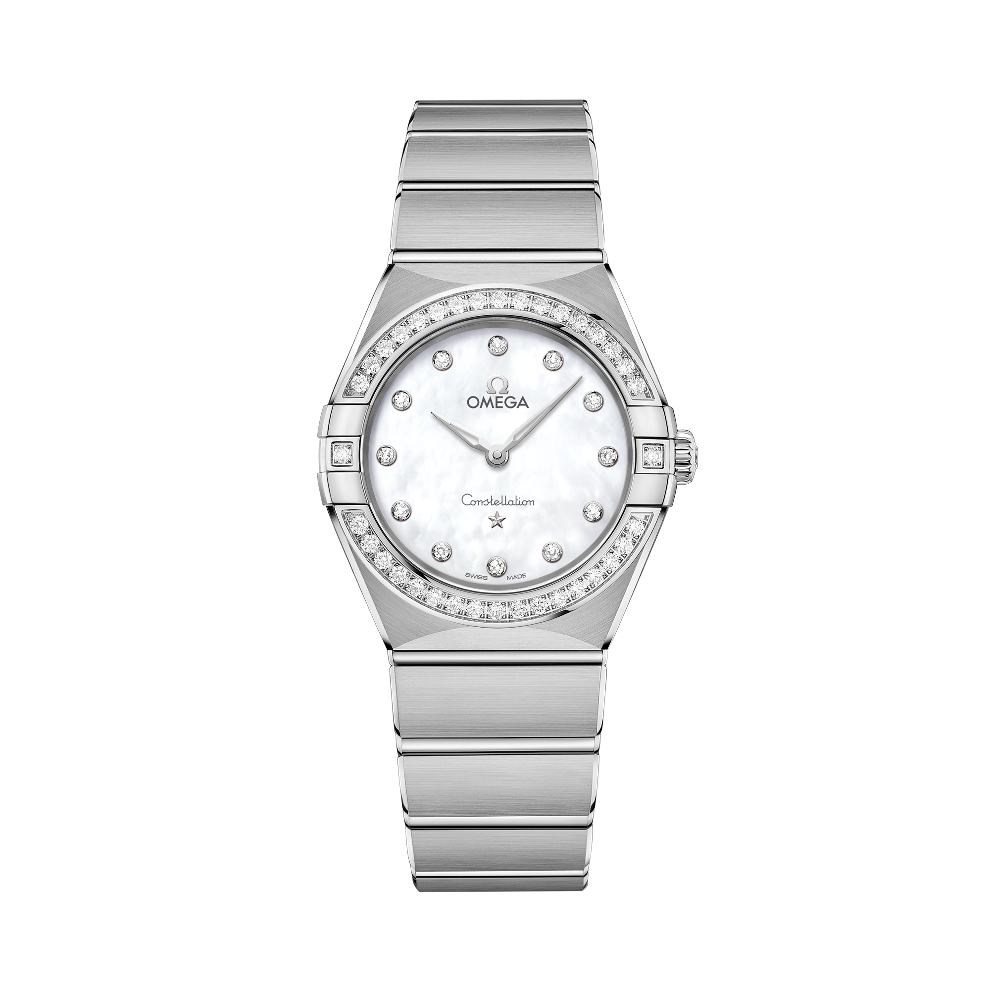 OMEGA Constellation 28mm, Mother of Pearl dial, Diamond numerals_1