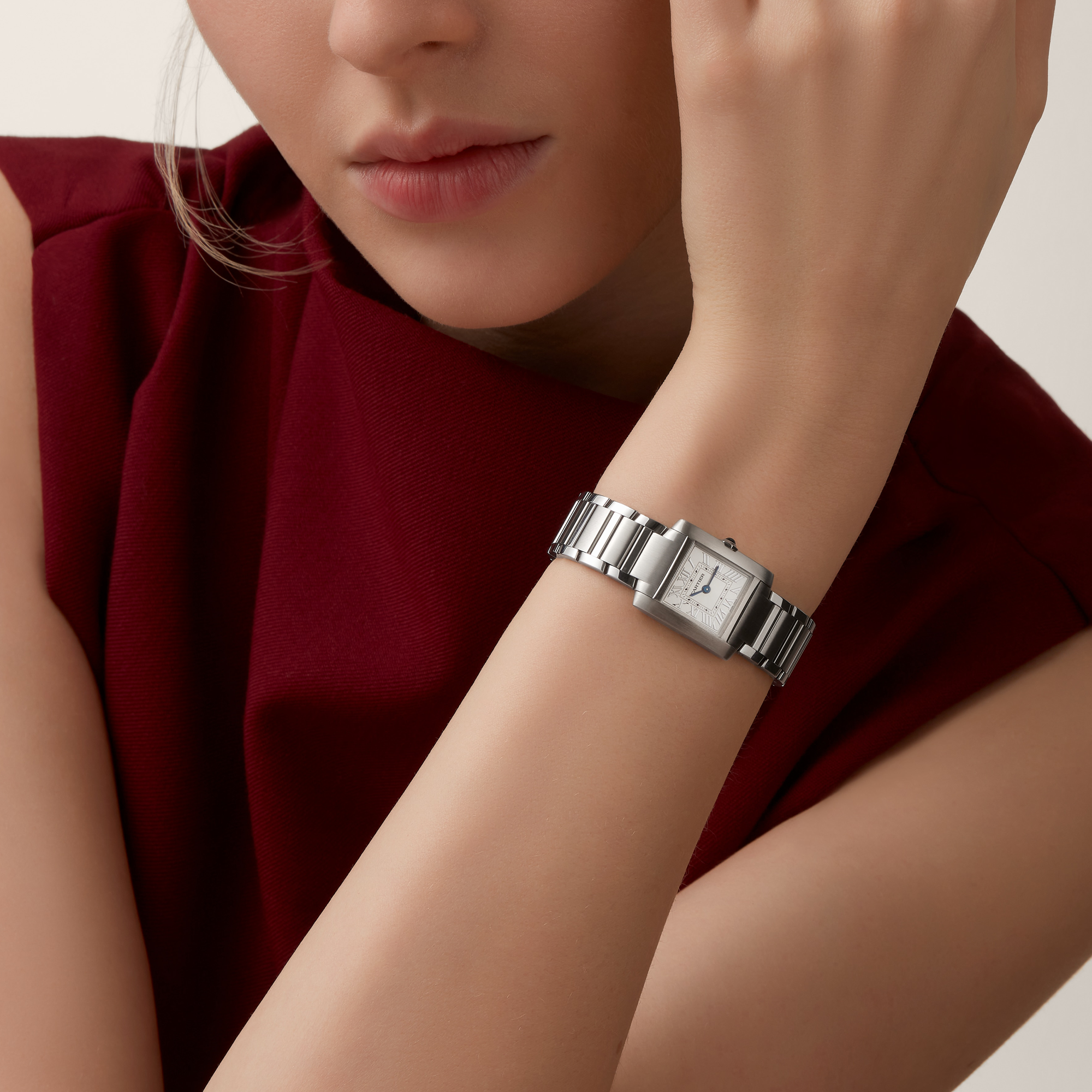 Cartier Tank Française Small, Silver Dial, Roman Numerals_10