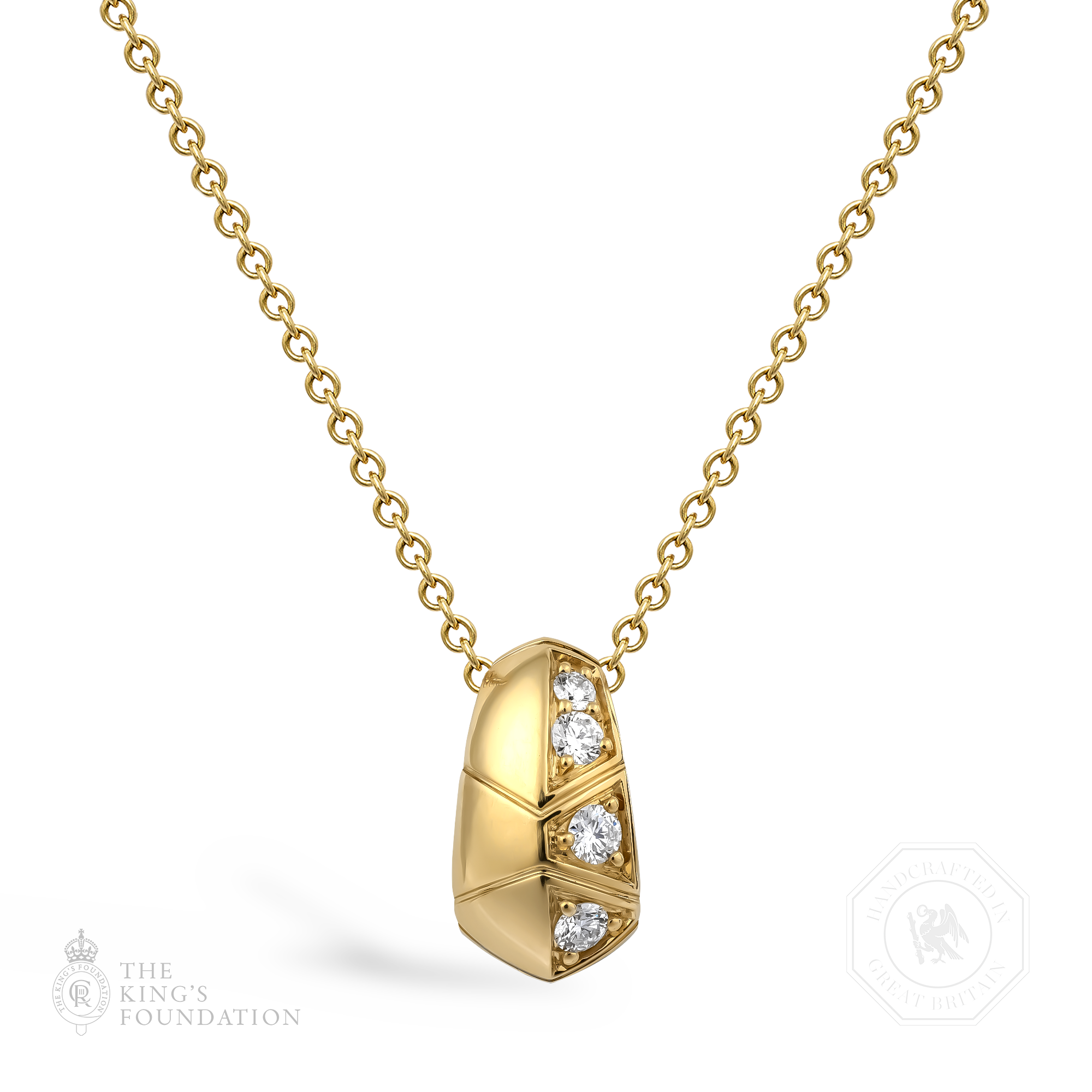 Origins Classic Diamond Set Pendant Brilliant Cut, Grain Set_1