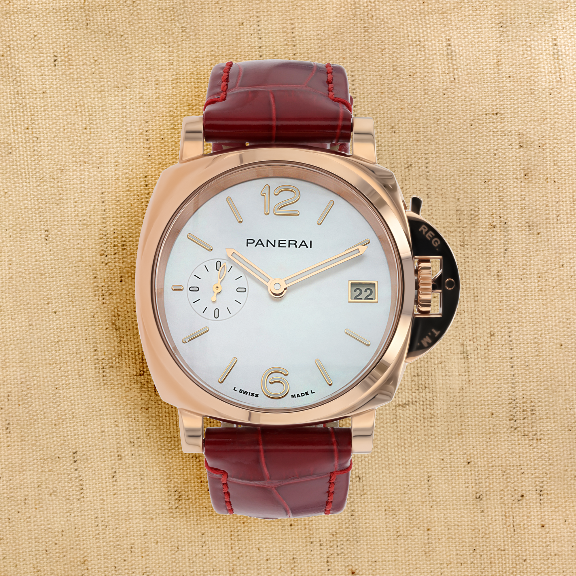 Pre-Owned Panerai Luminor Due Goldtech™ MadrePerla - 38mm 38mm, Mother of Pearl  Dial, Arabic/Baton Numerals_1