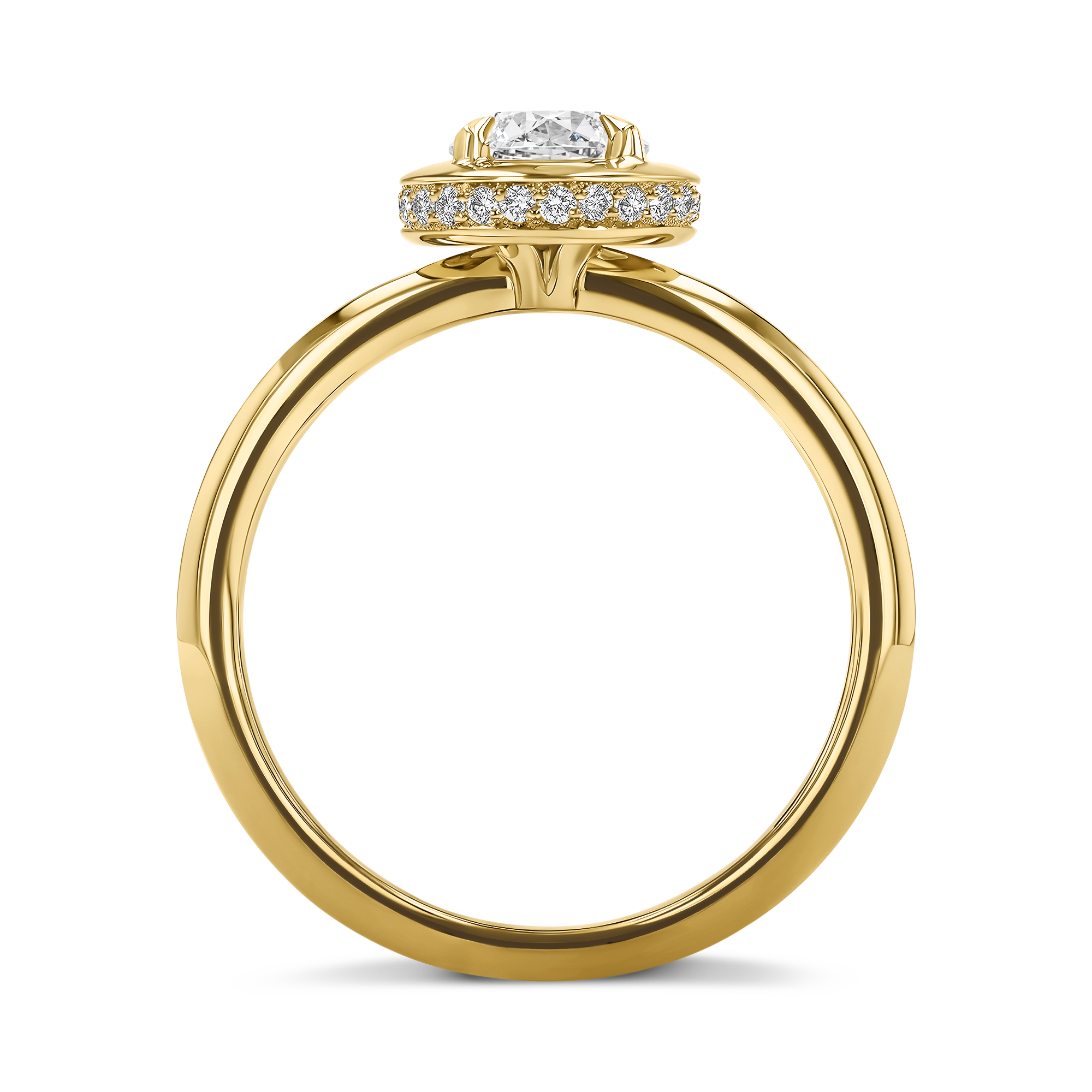 Skimming Stone 0.71ct Diamond Solitaire Ring Brilliant cut, Claw set_3