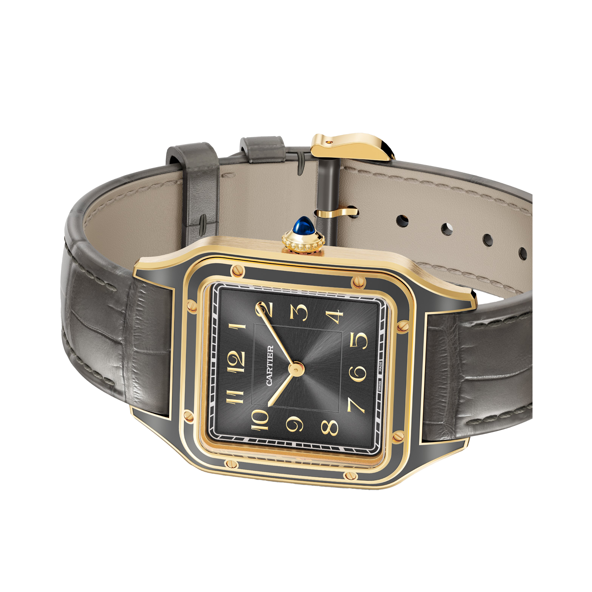 Cartier Santos-Dumont 31.4mm, GreyDial, Arabic Numerals_2