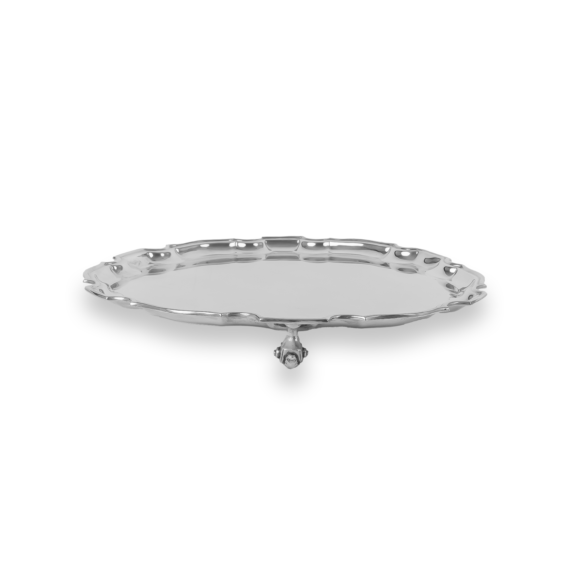 Silver Queen Elizabeth II Salver Hallmarked London_2