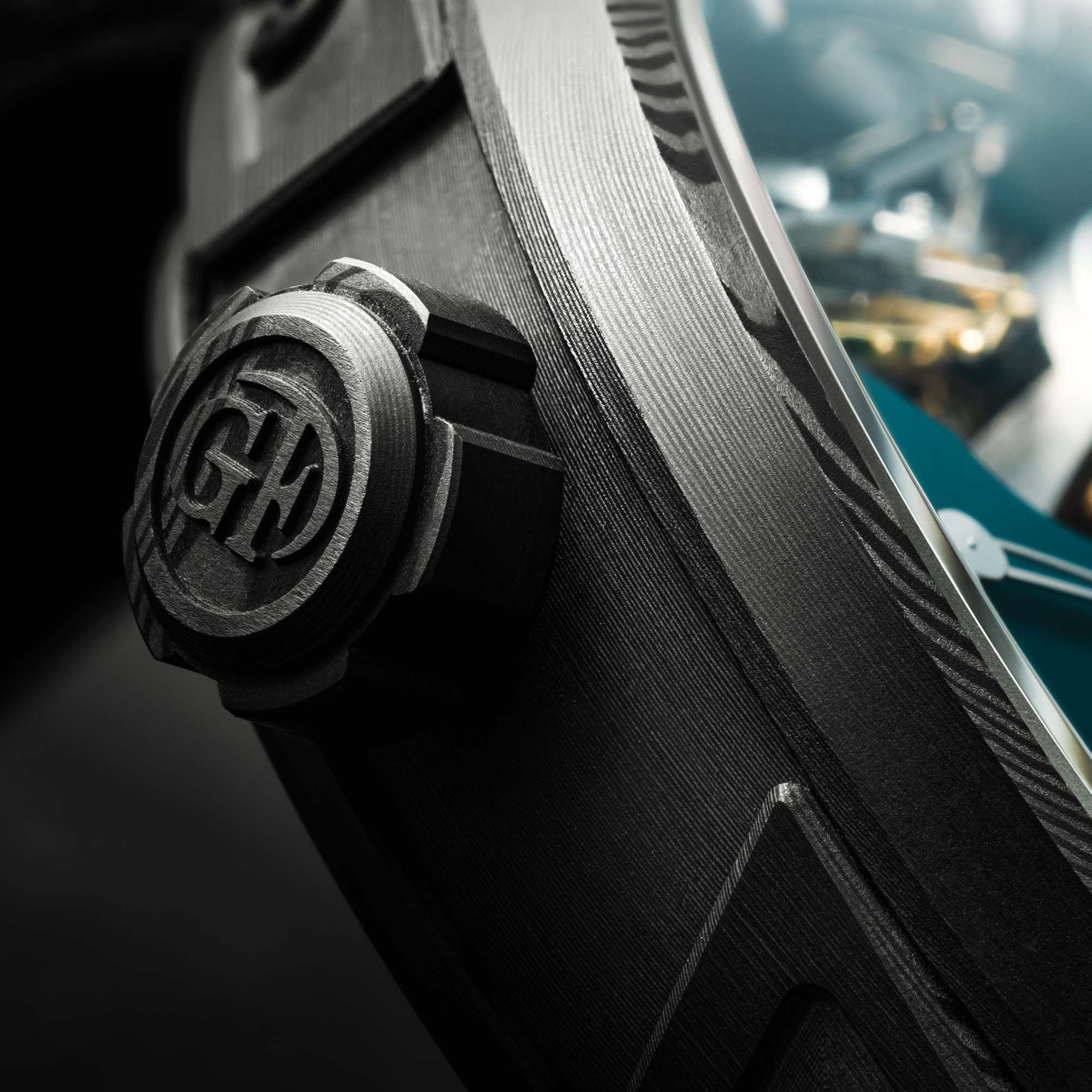 Gruebel Forsey Double Balancier Convexe 42mm, Black Dial, Baton Numerals_3