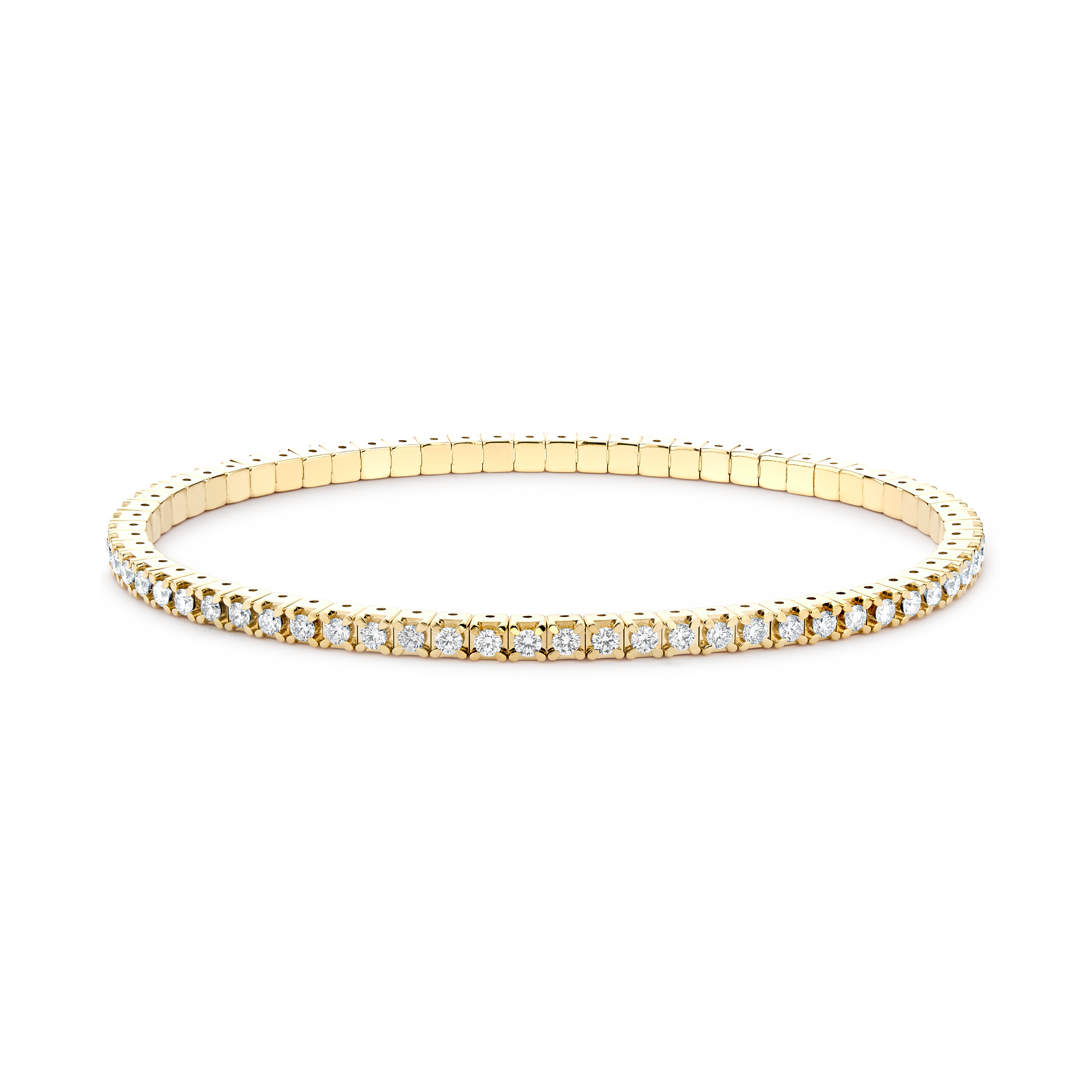 Expandable Diamond Bangle Brilliant Cut, Four Claw Set_1