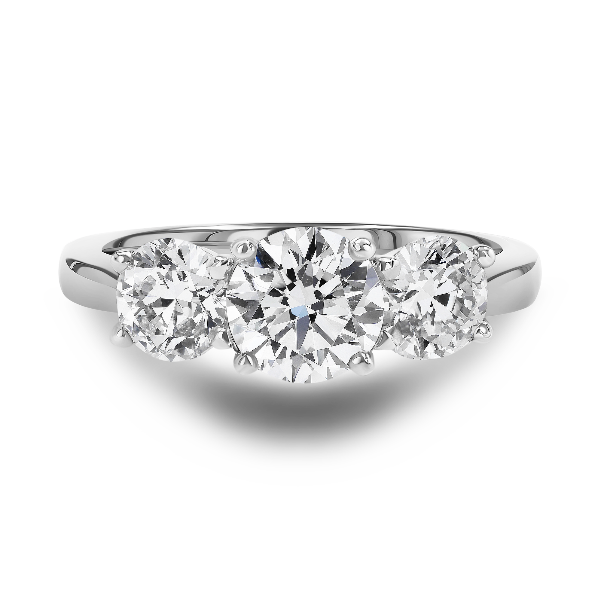 Trilogy 0.60ct Diamond Three Stone Ring Brilliant cut, Claw set_2