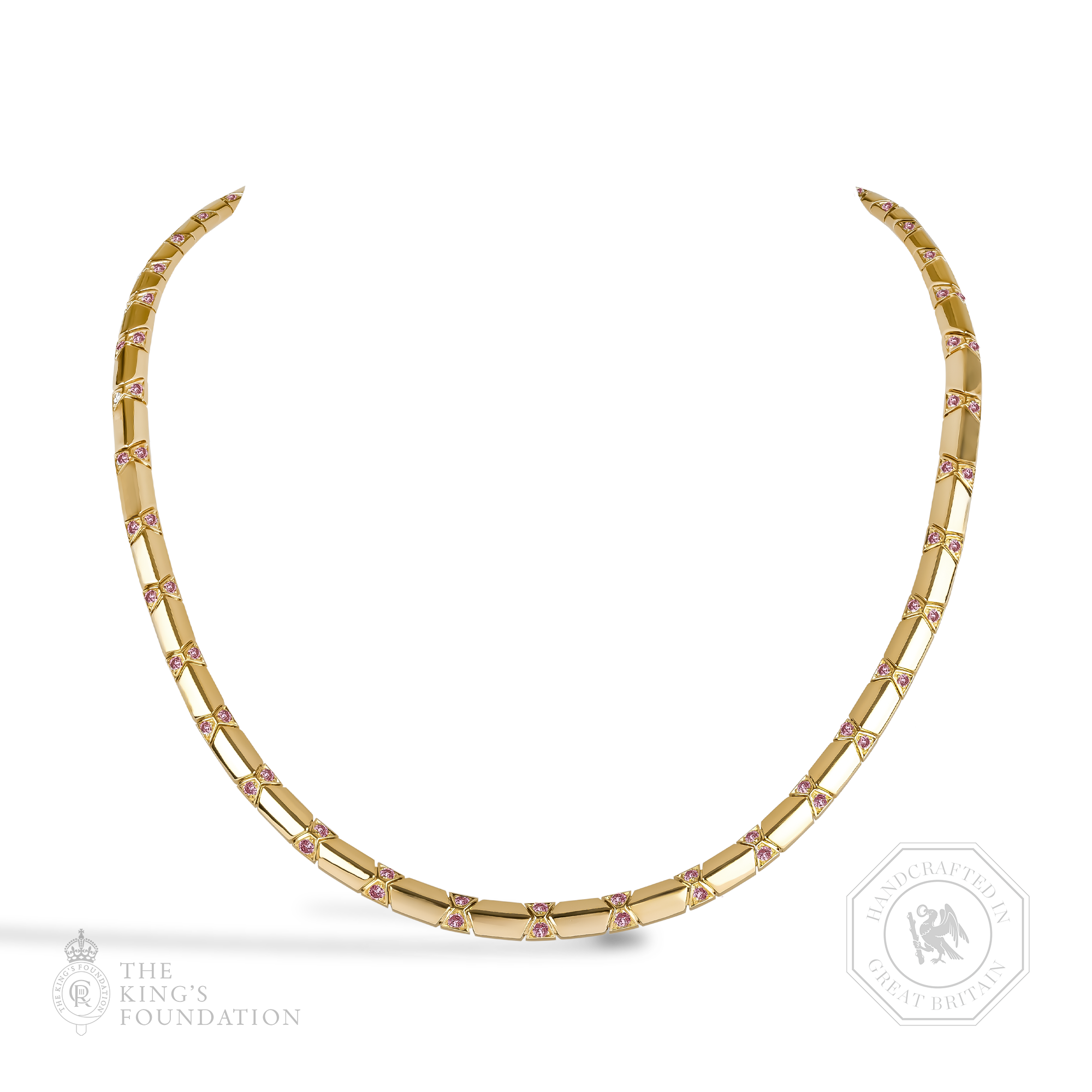 Origins Pink Diamond Necklace Brilliant Cut, Grain Set_1