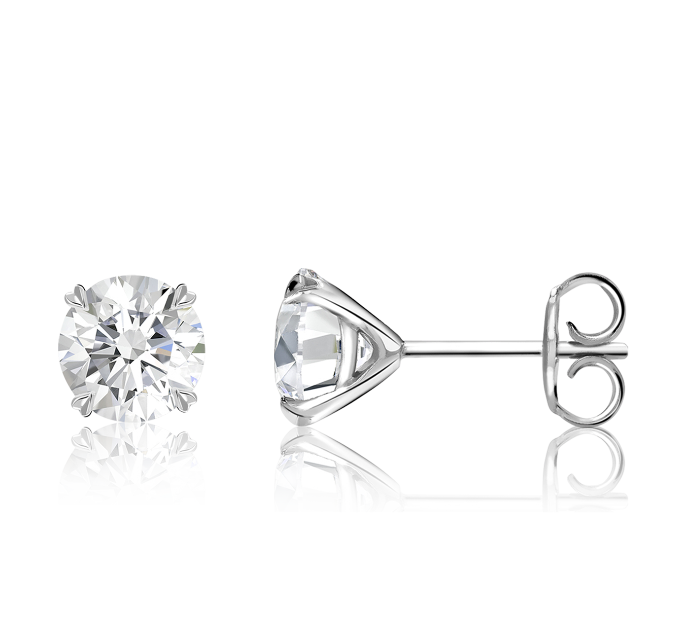 Windsor 1.40ct Diamond Stud Earrings Brilliant cut, Claw set_2