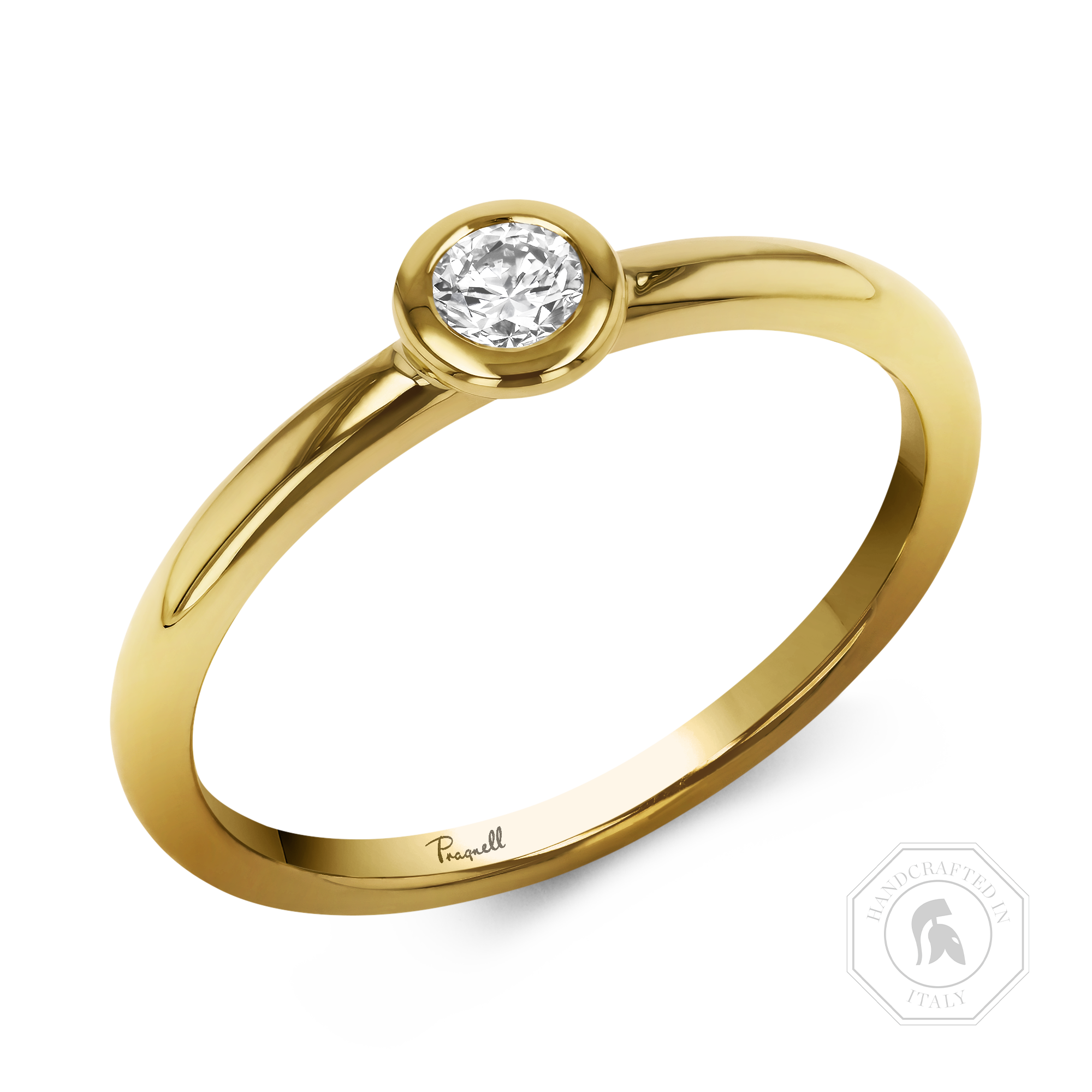 Sundance 0.15ct Diamond Solitaire Ring Brilliant Cut, Rubover Set_1