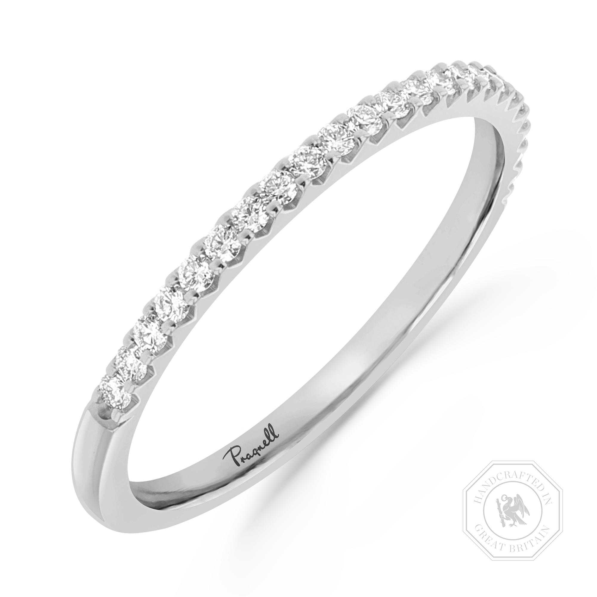 Brilliant Cut Diamond Half Eternity Ring Brilliant Cut, Half Eternity, Claw Set_1