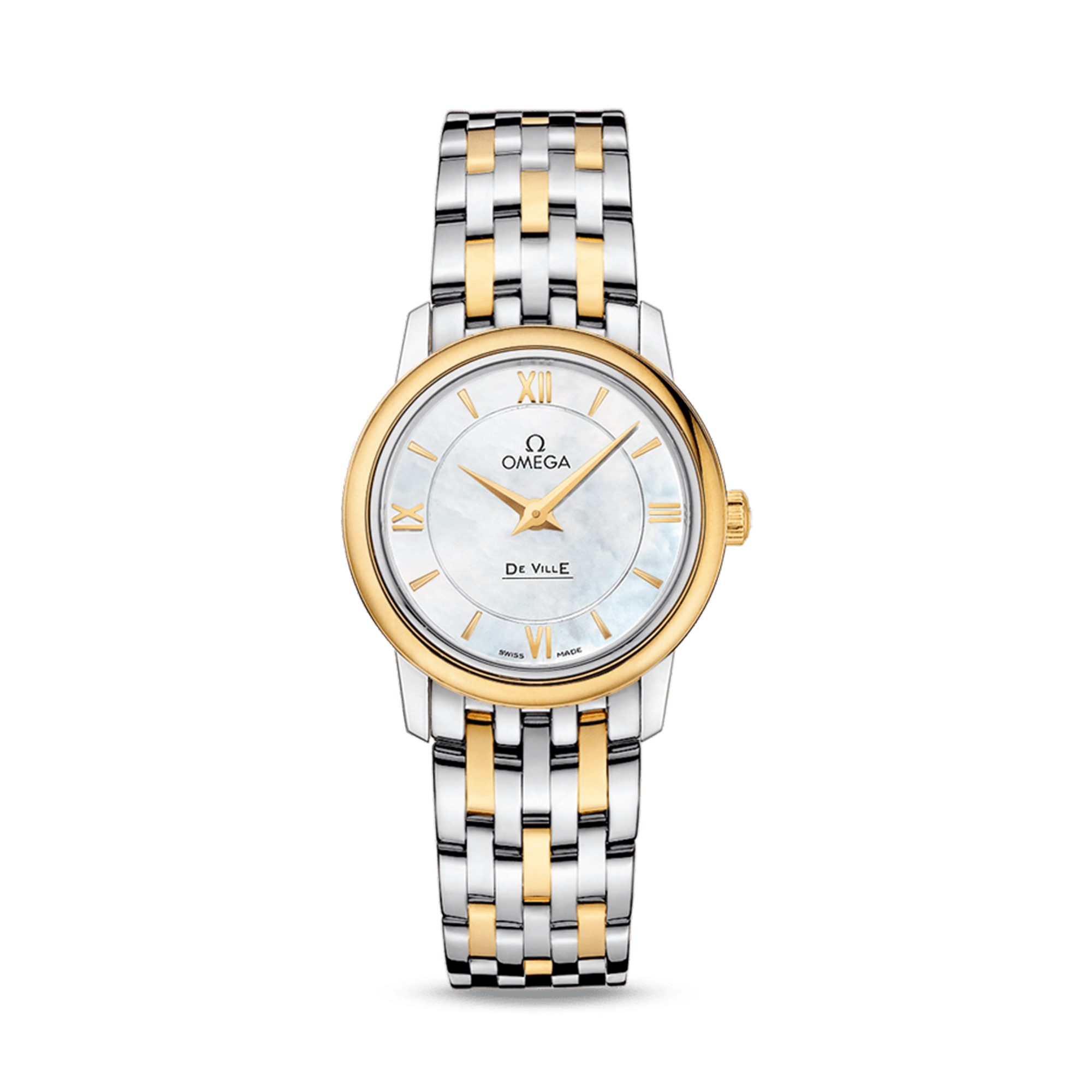 OMEGA De Ville Prestige 27.4mm, Mother of Pearl Dial, Baton/Roman Numerals_1