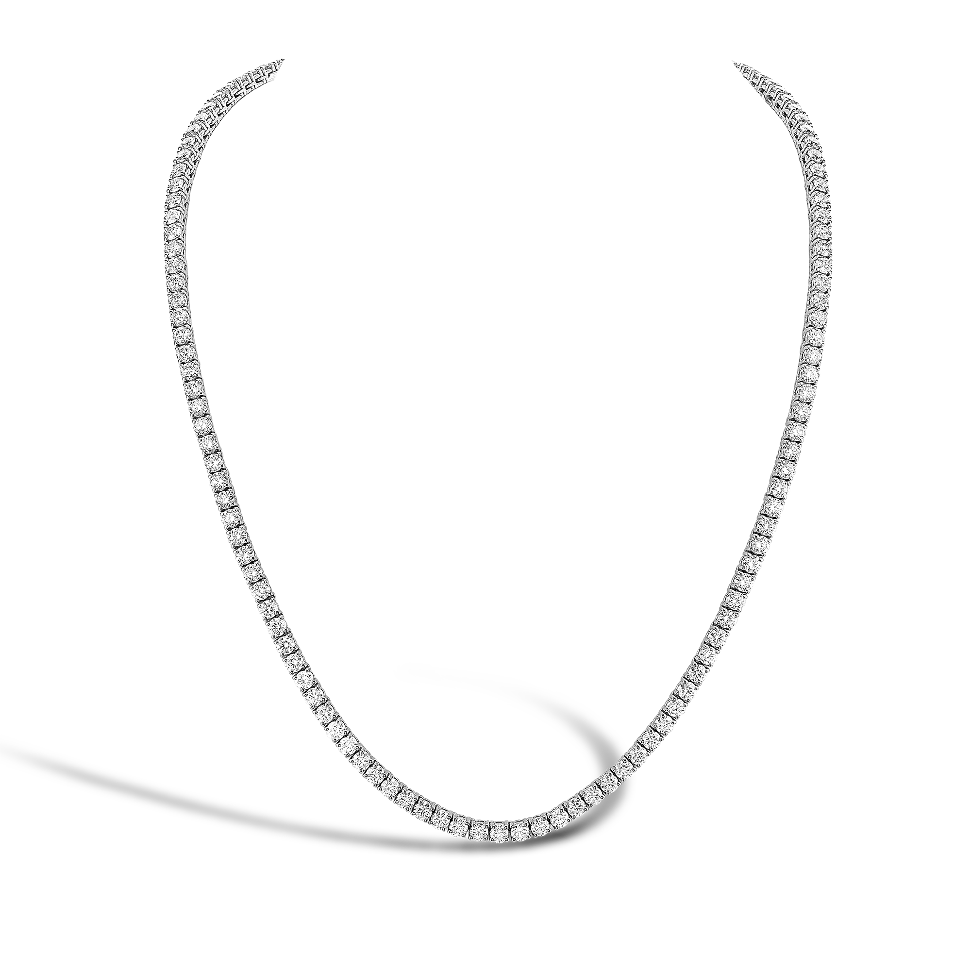 Brilliant Diamond Line Necklace Brilliant cut, Claw set_1