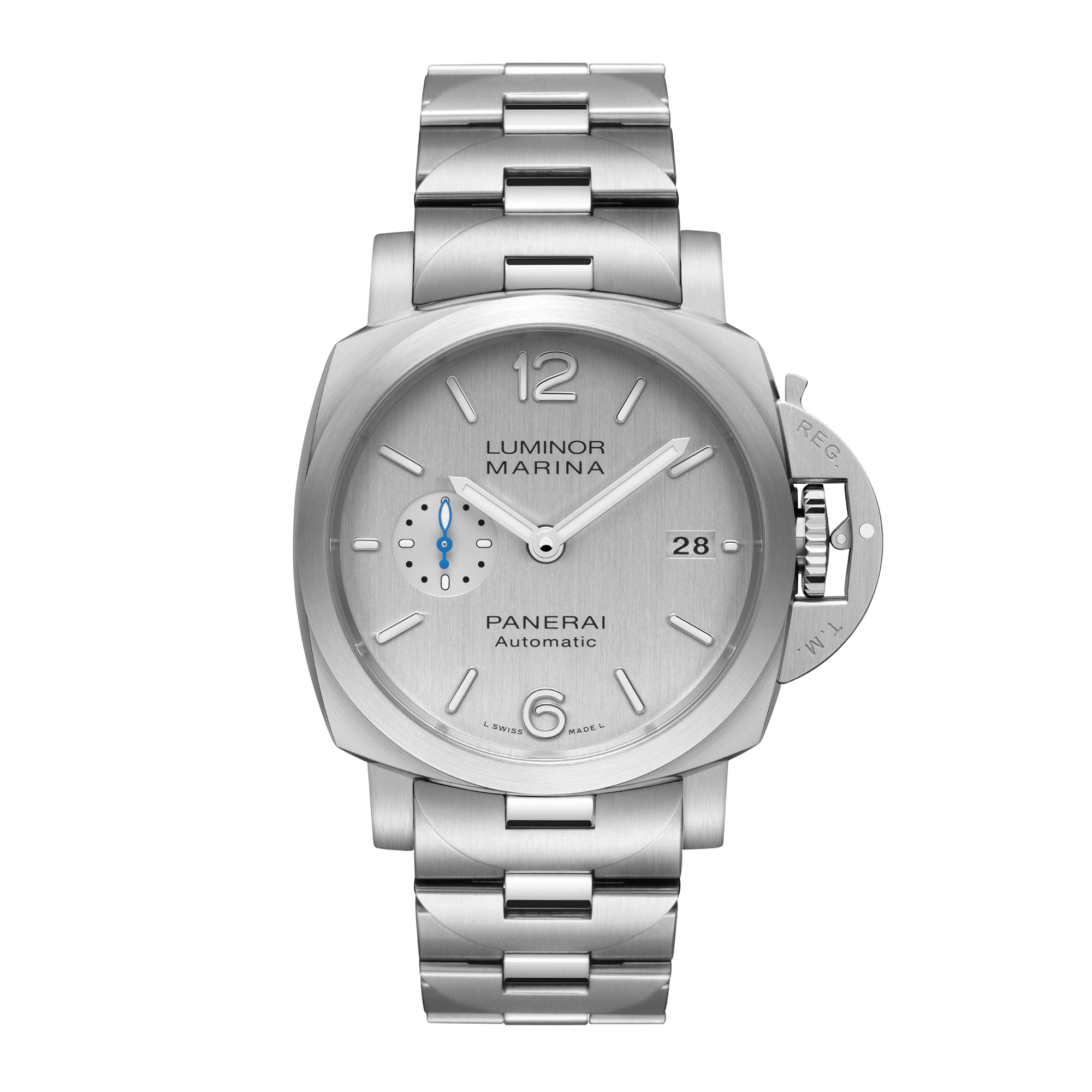 Luminor Marina - 42mm Silver Dial, Baton Numerals_1