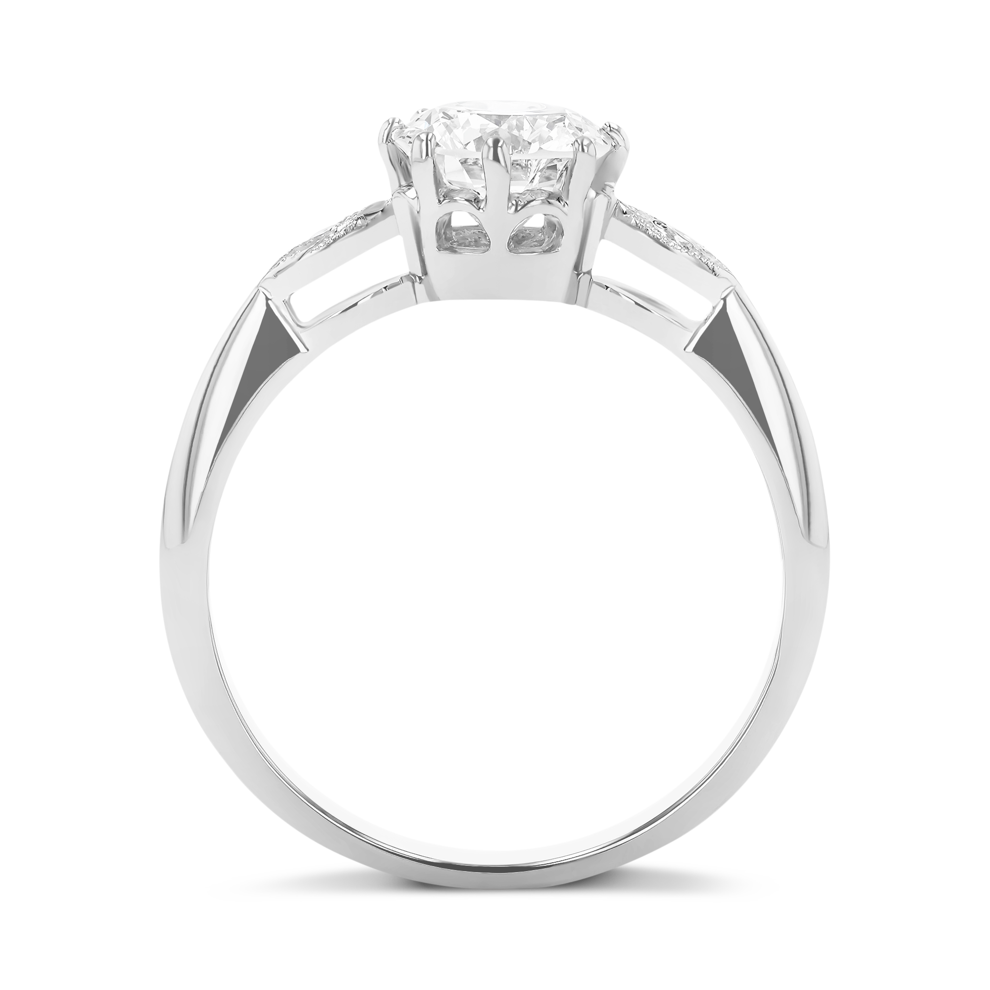 Brilliant Cut 1.07ct Diamond Ring Brilliant cut, Claw set_3