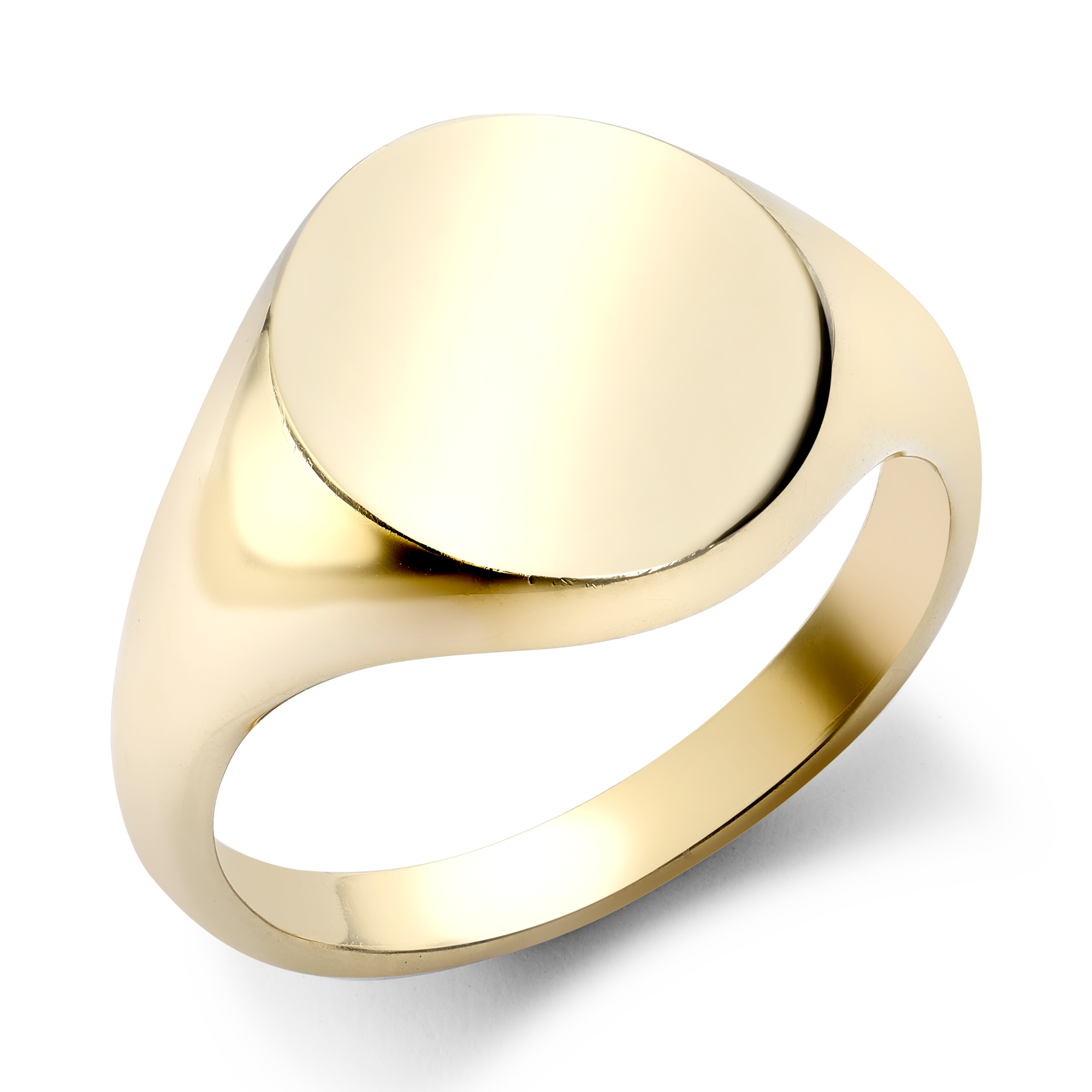 Plain Oval Signet Ring _1