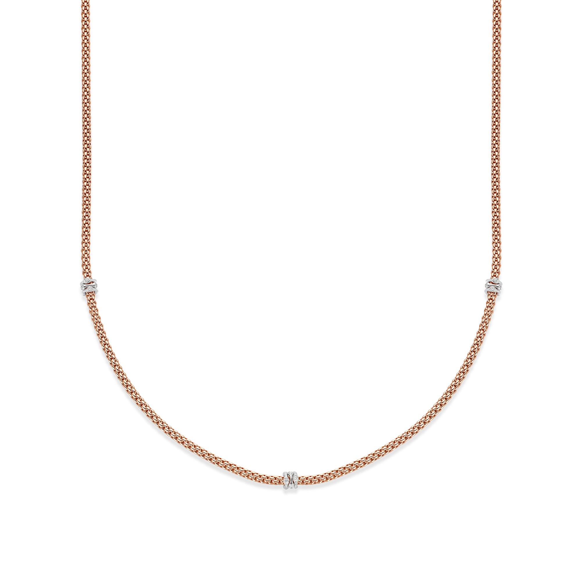 Fope Prima Long Diamond Necklace Brilliant Cut, Pavé Set_2