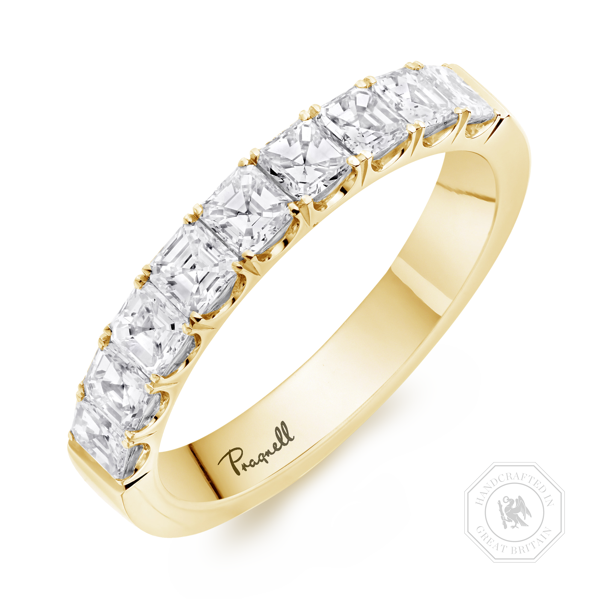 Asscher Cut Diamond Nine-Stone Ring Asscher Cut, Nine-Stone, Claw Set_1