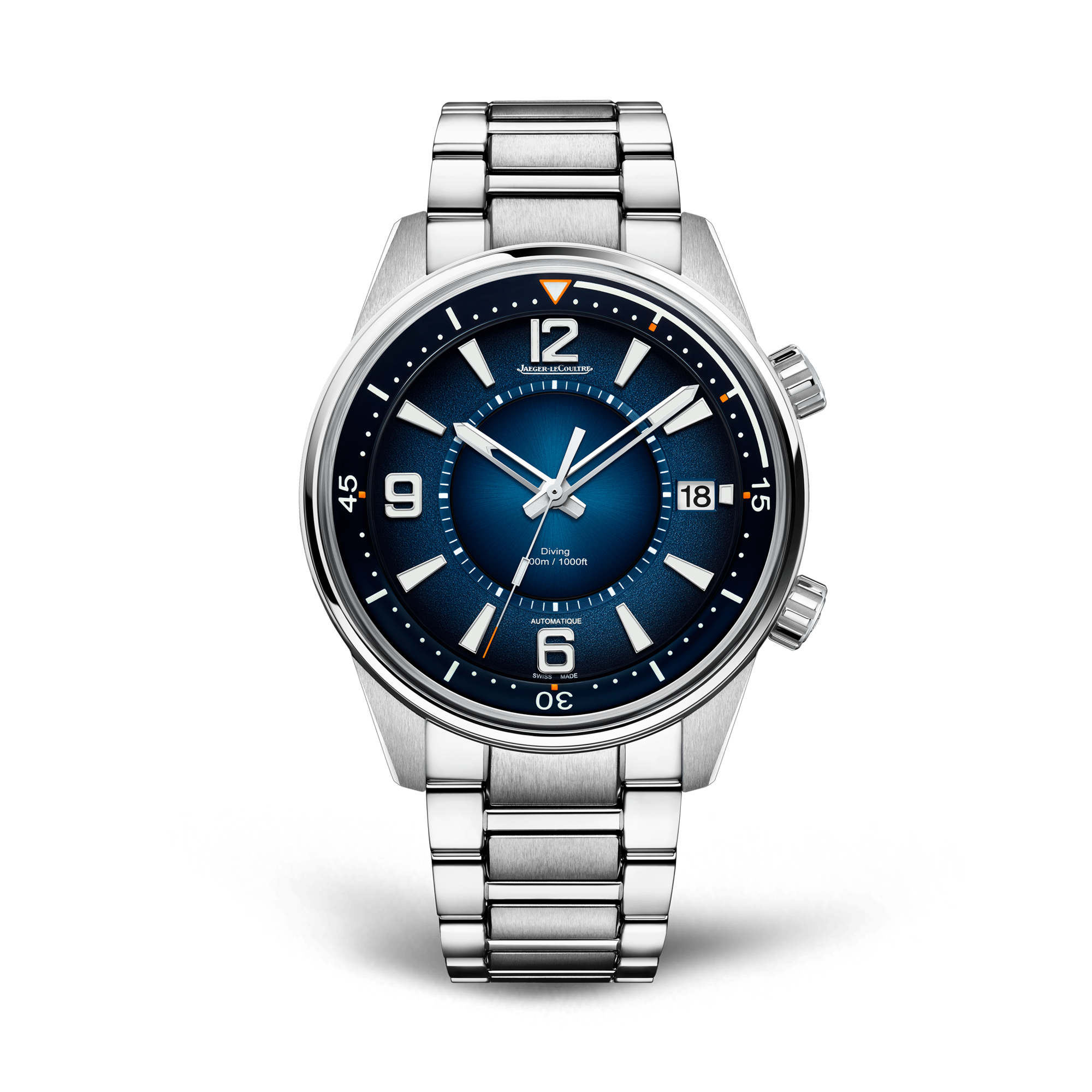 Jaeger-LeCoultre Polaris Date Mariner 42mm Case, Blue Dial, Baton Numerals_1