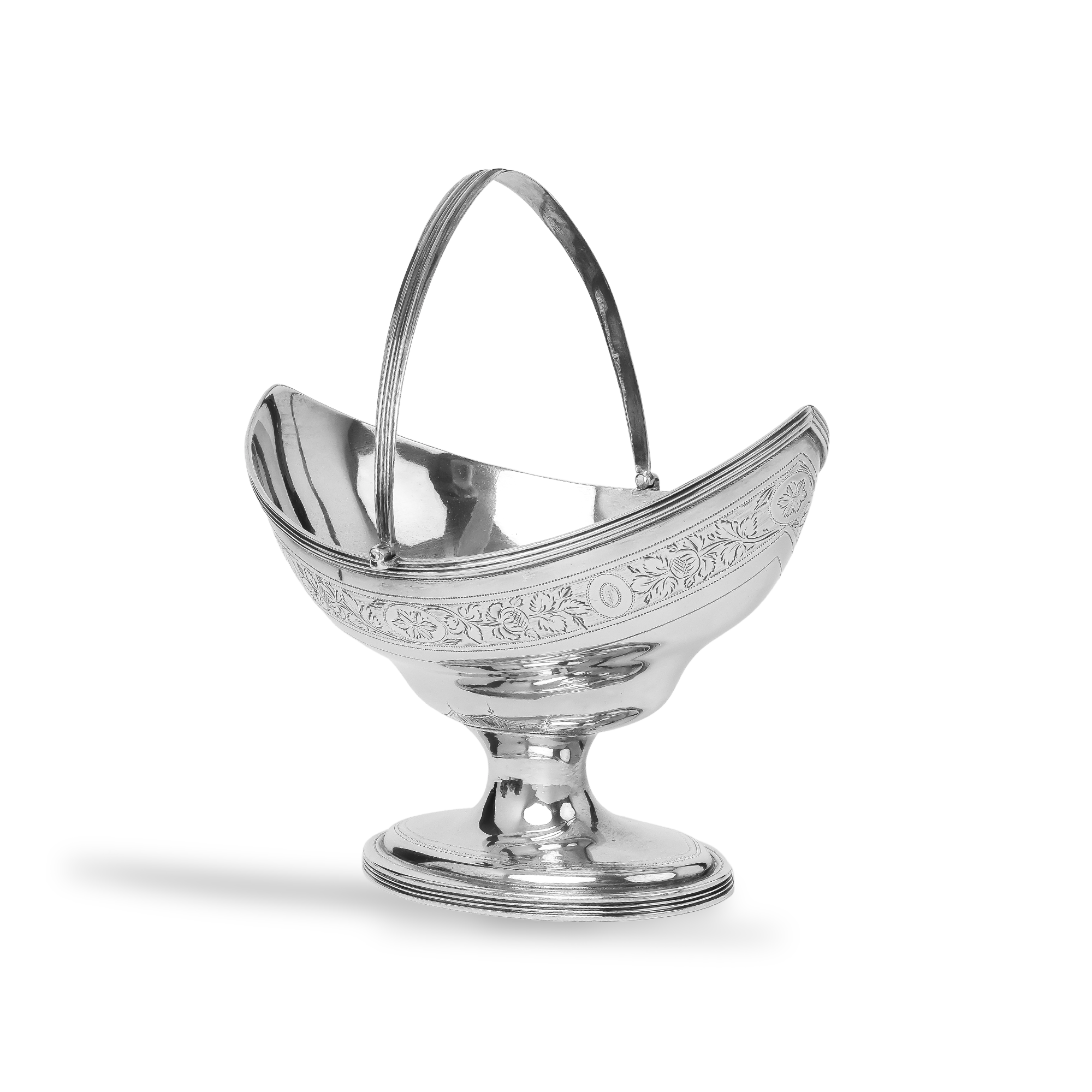 Silver George III Sugar Basket Hallmarked London_2