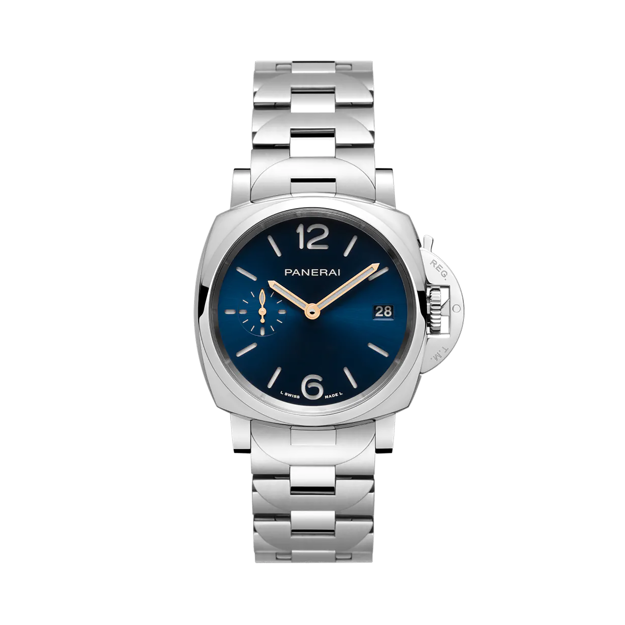 Panerai Luminor Piccolo Due - 38mm 38mm, Blue Dial, Arabic/Baton Numerals_1