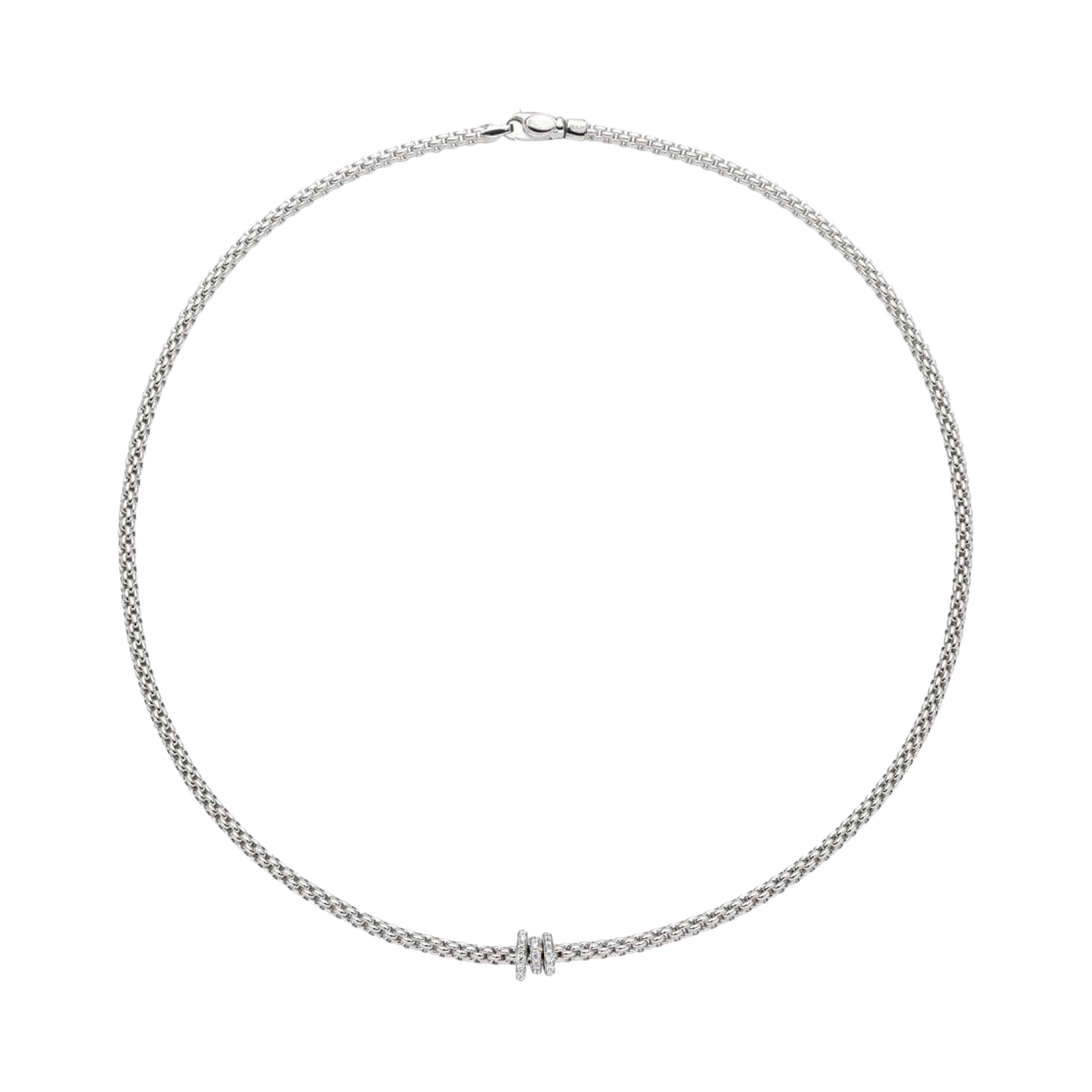 Fope Solo Flex'it Necklace Brilliant Cut, Pavé Set_1