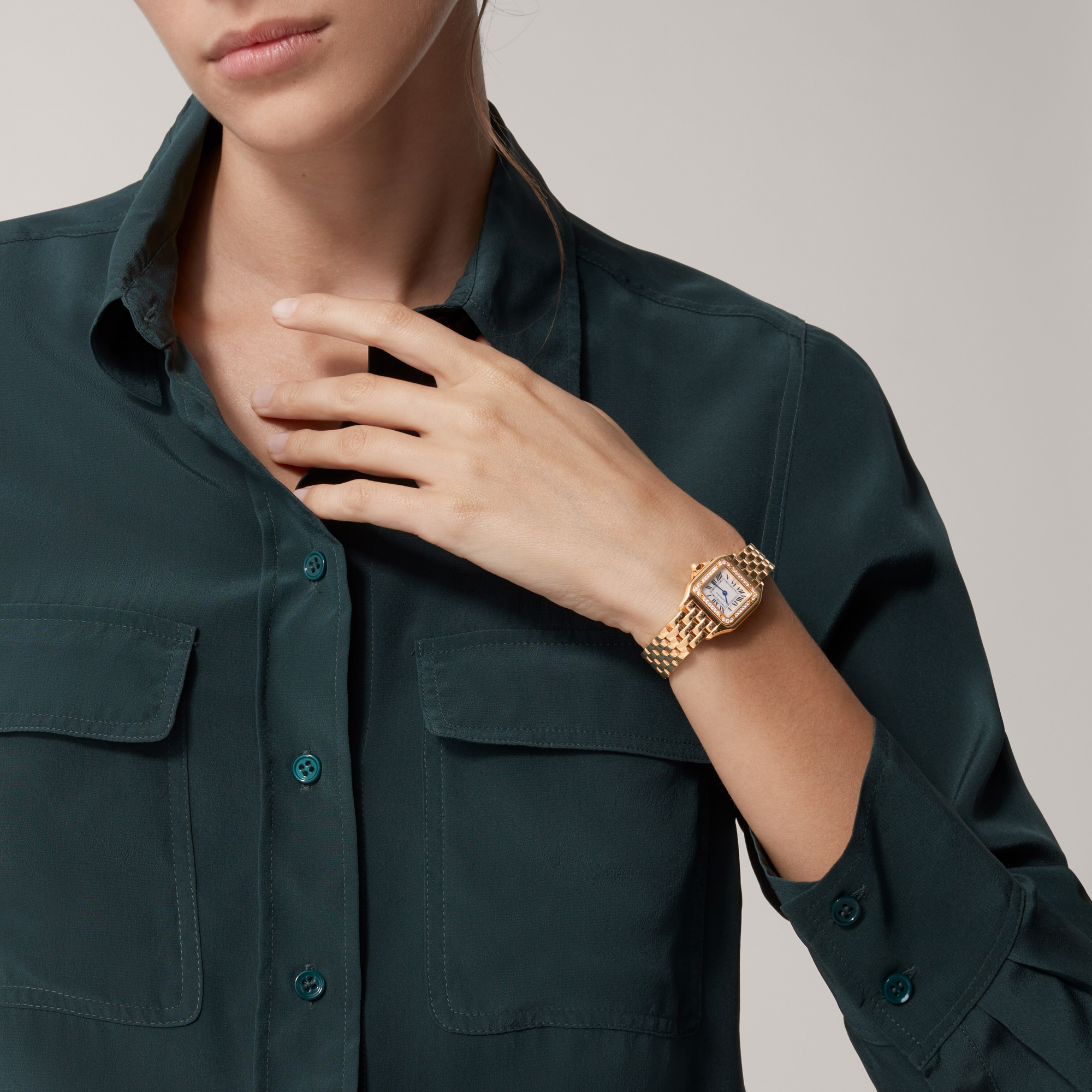 Cartier Panthère de Cartier Small, Silver Dial, Roman Numerals_10