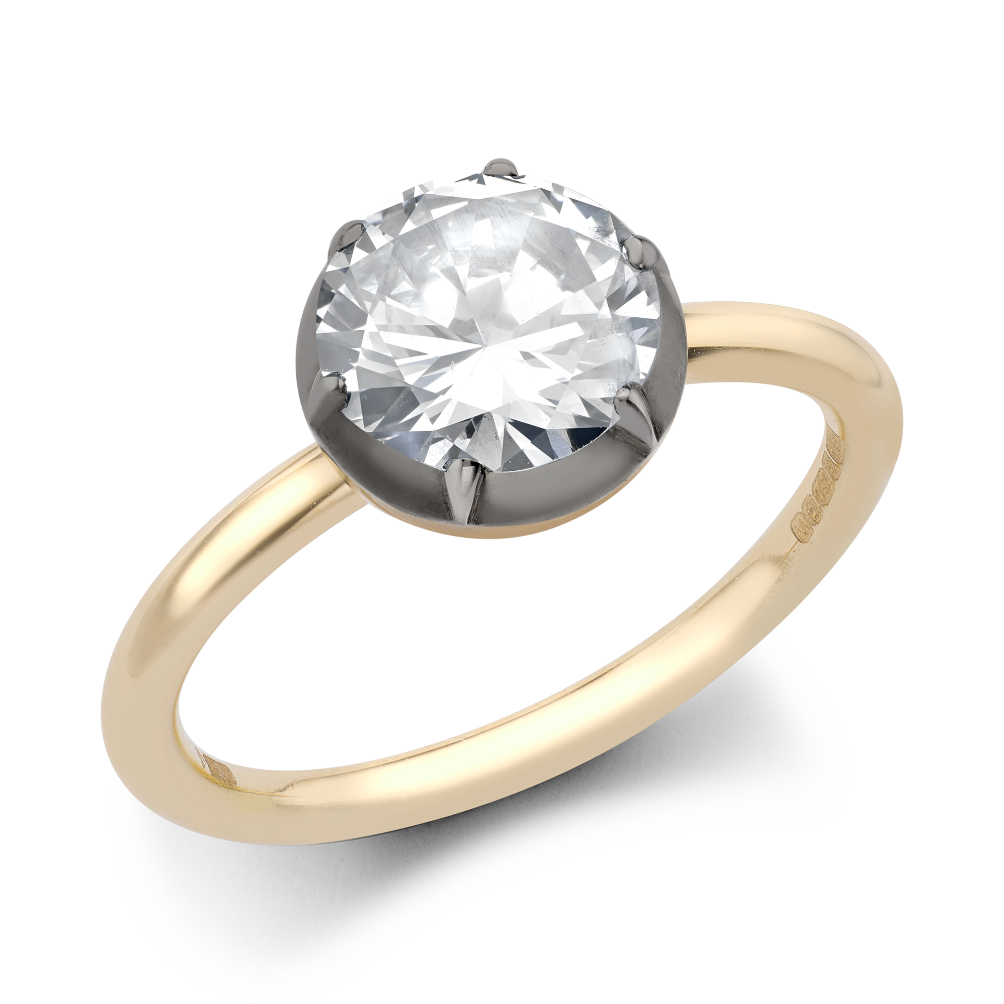 Georgian Setting 1.63ct Diamond Solitaire Ring Brilliant cut, Claw set_1