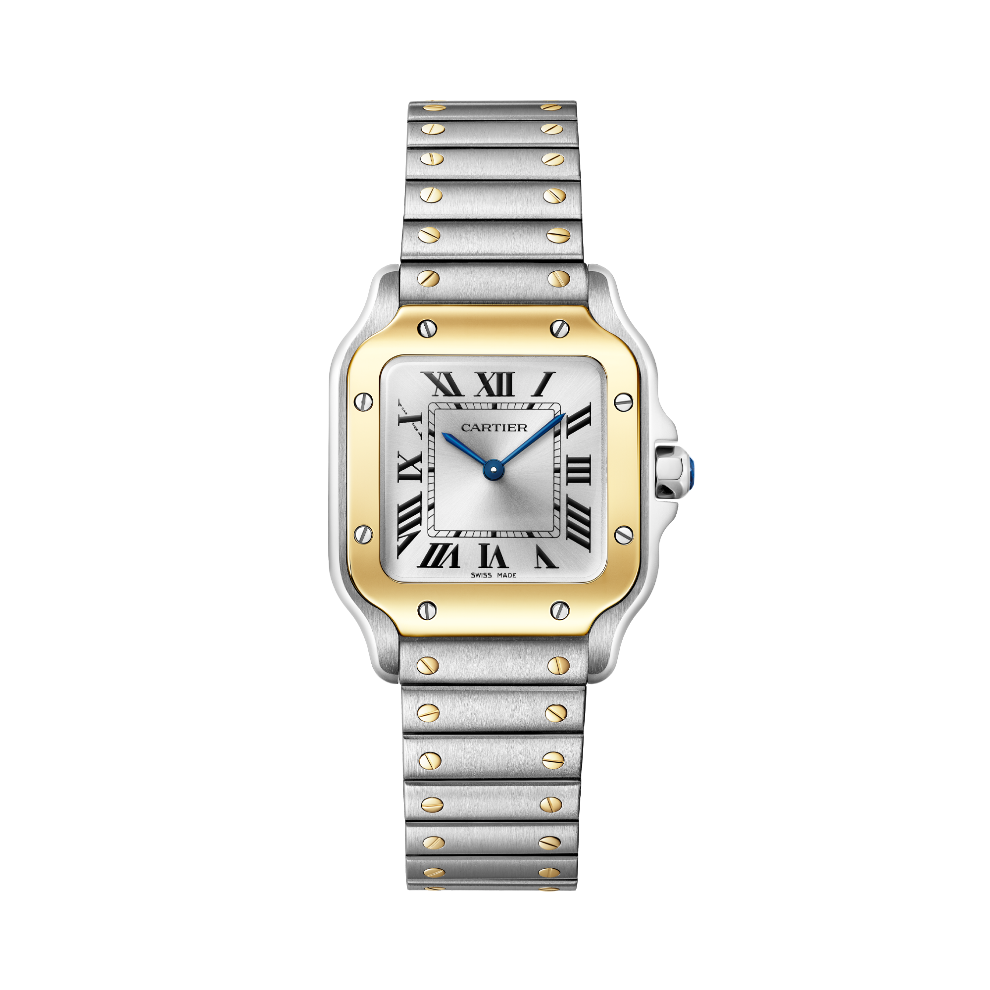 Cartier Santos de Cartier 34.5mm, Silver Dial, Roman Numerals_1