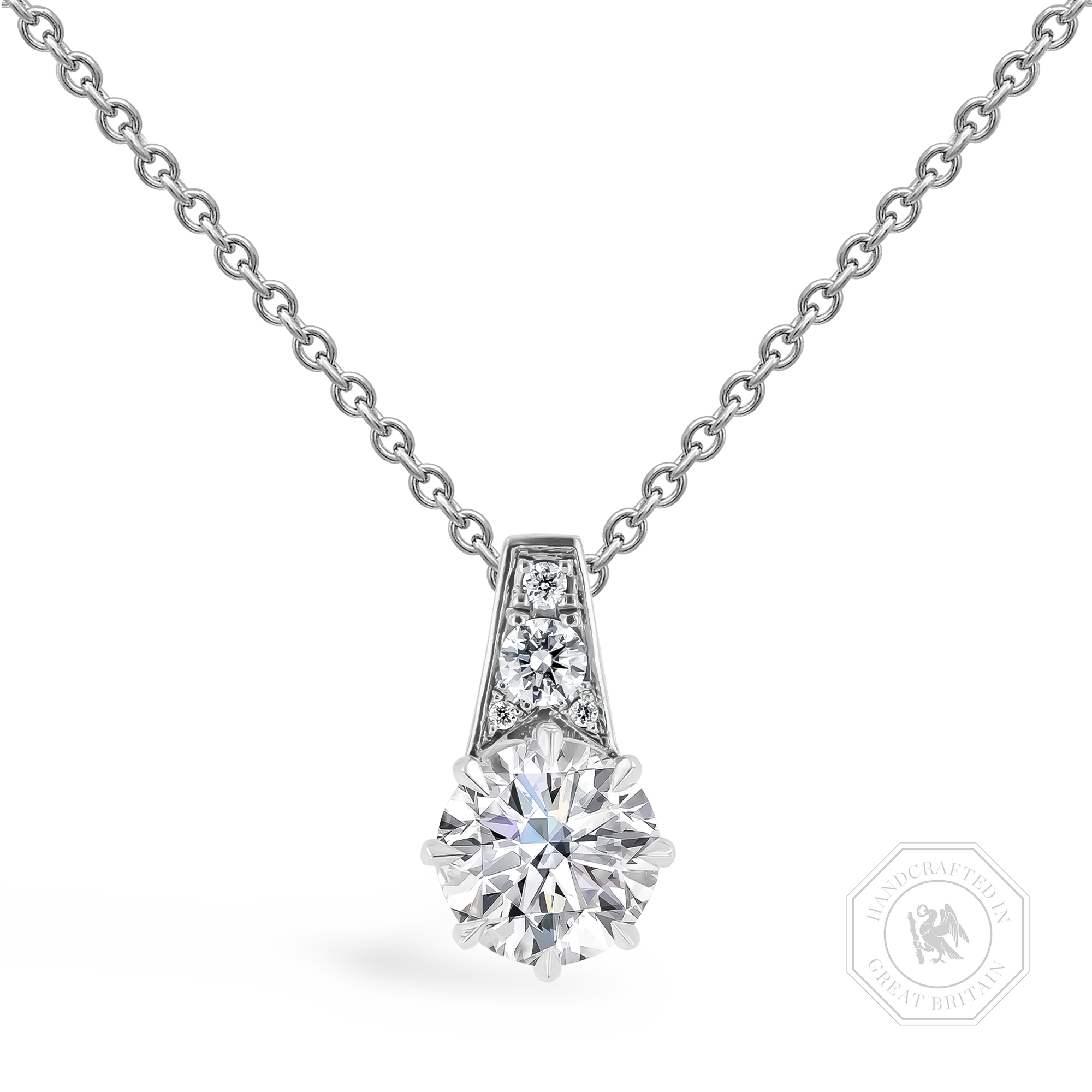 Antrobus 1.59ct Diamond Solitaire Pendant Brilliant cut, Claw set_1