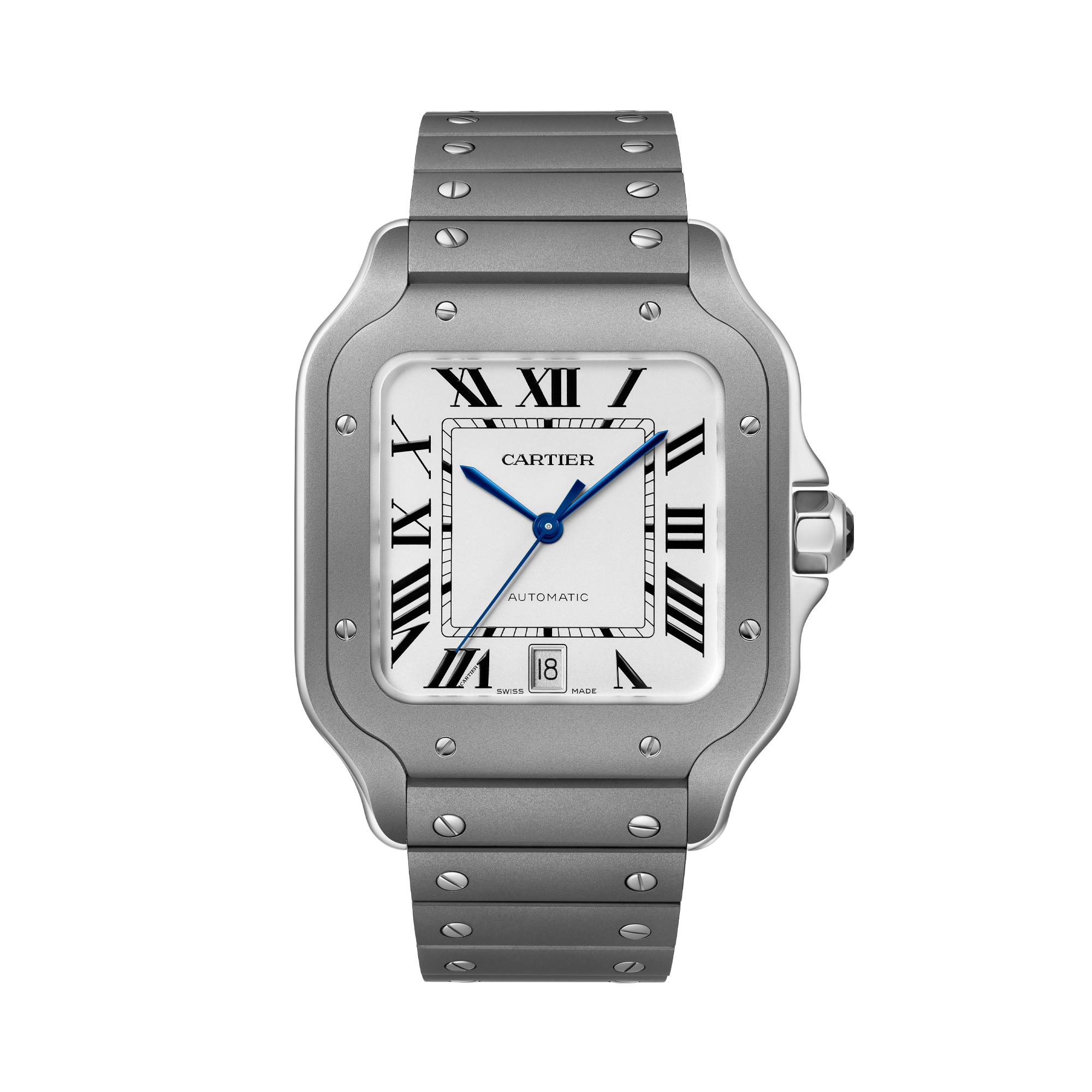 Cartier Santos de Cartier Large, Silver Dial, Roman Numerals_1