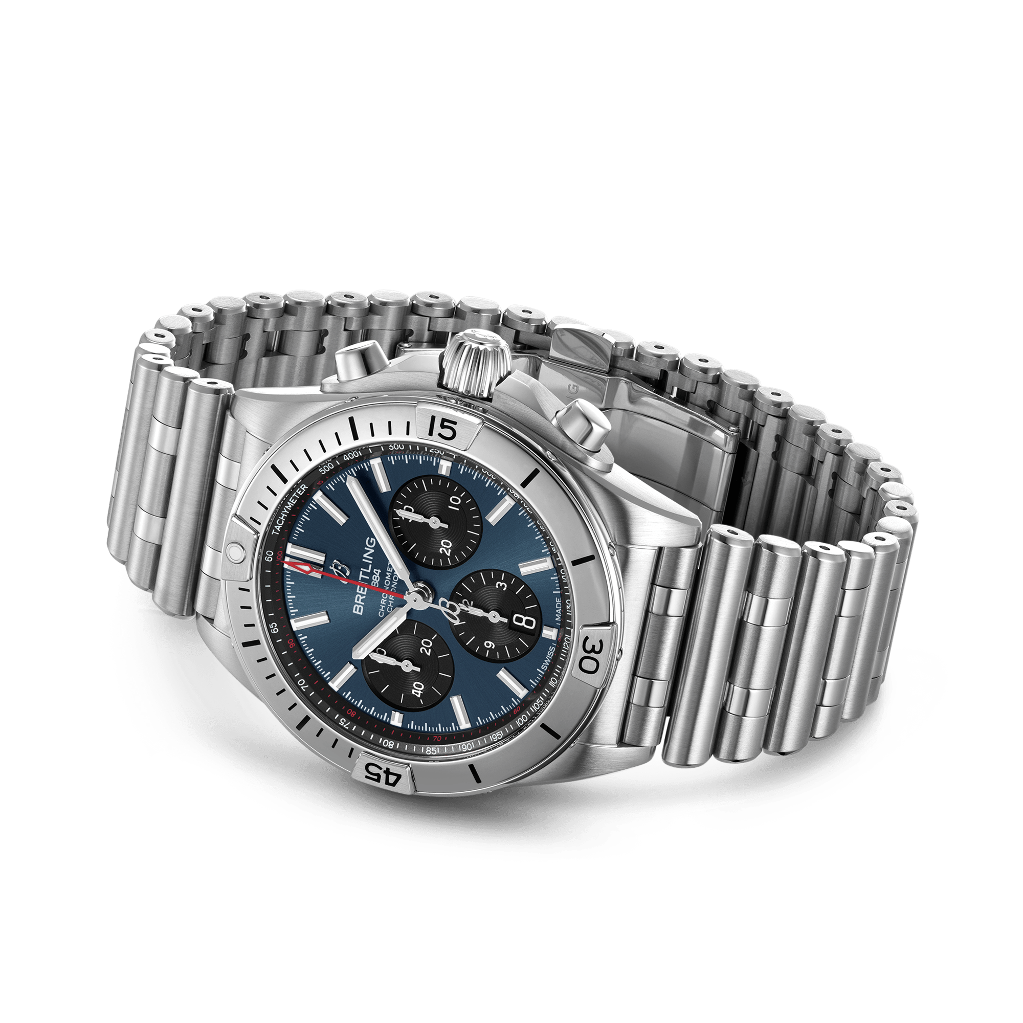 Breitling Chronomat B01 42 42mm, Blue Dial, Baton Numerals_4