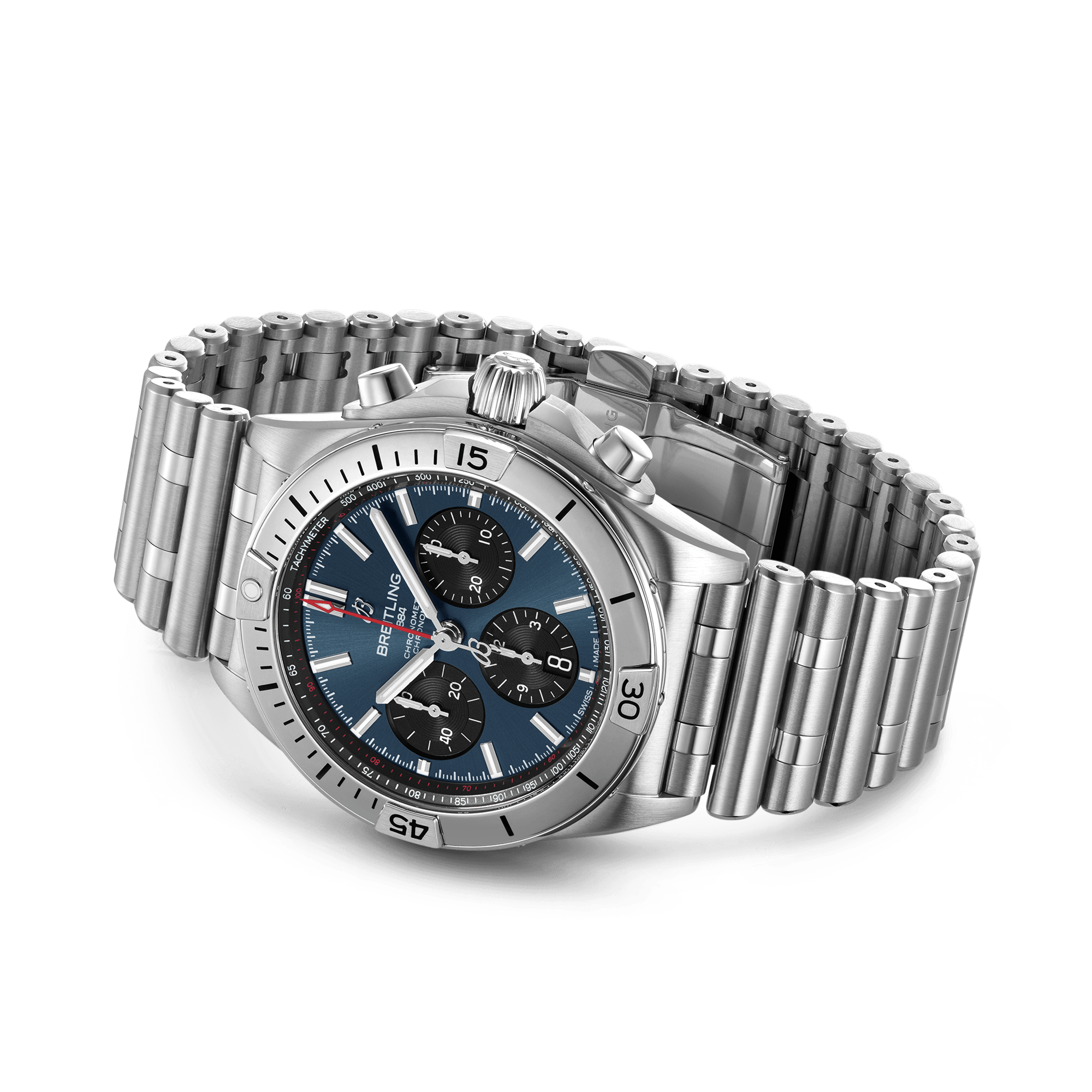 Breitling Chronomat B01 42 42mm, Blue Dial, Baton Numerals_4