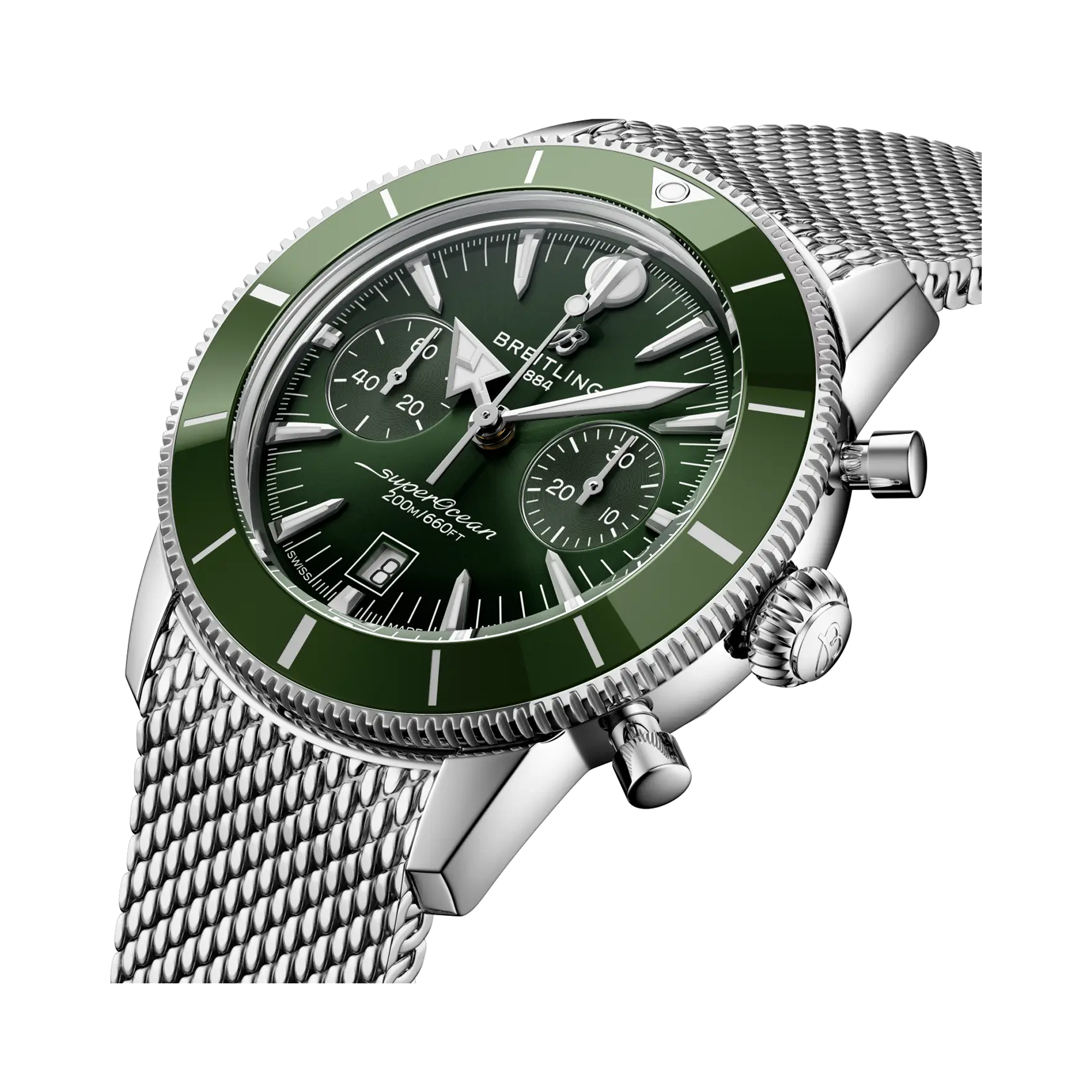 Breitling Superocean Heritage Chronograph 42 44mm, Silver Dial, Baton Numeral_2