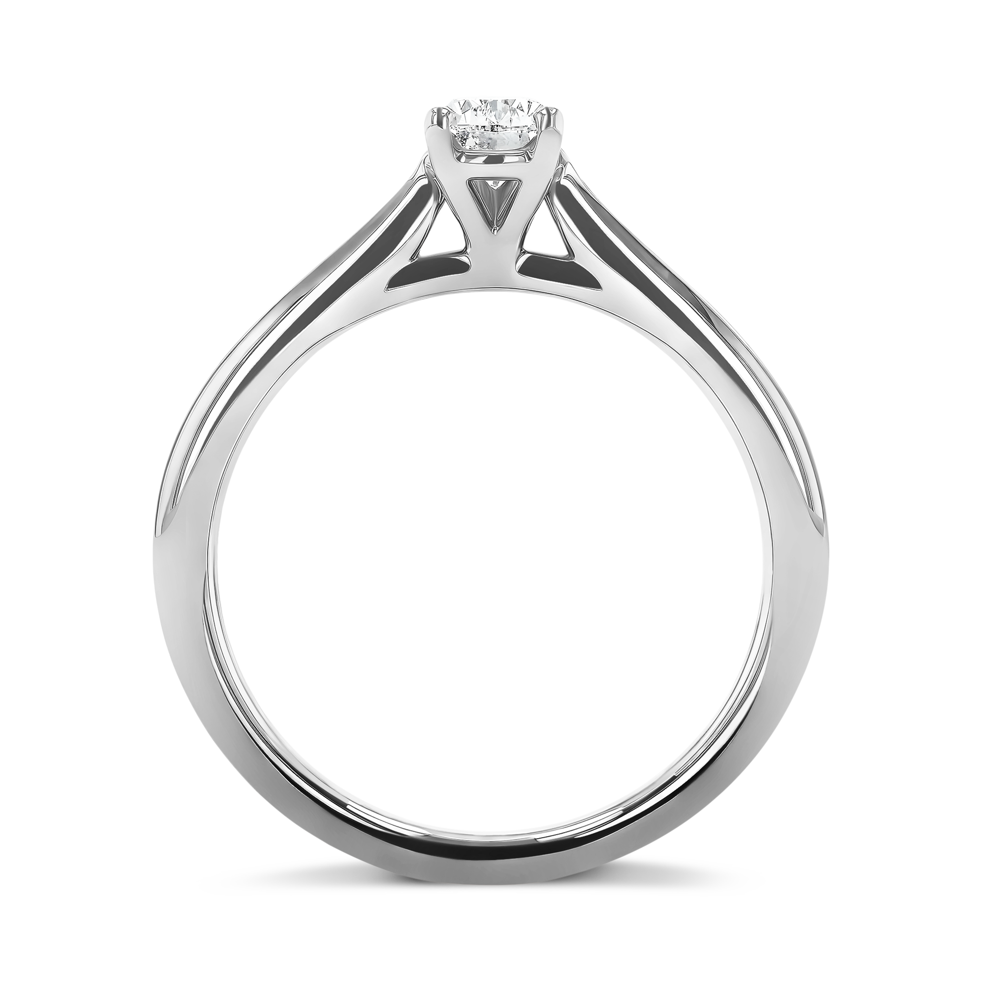 Gaia 0.50ct Diamond Solitaire Ring Pear Cut, Claw Set_3