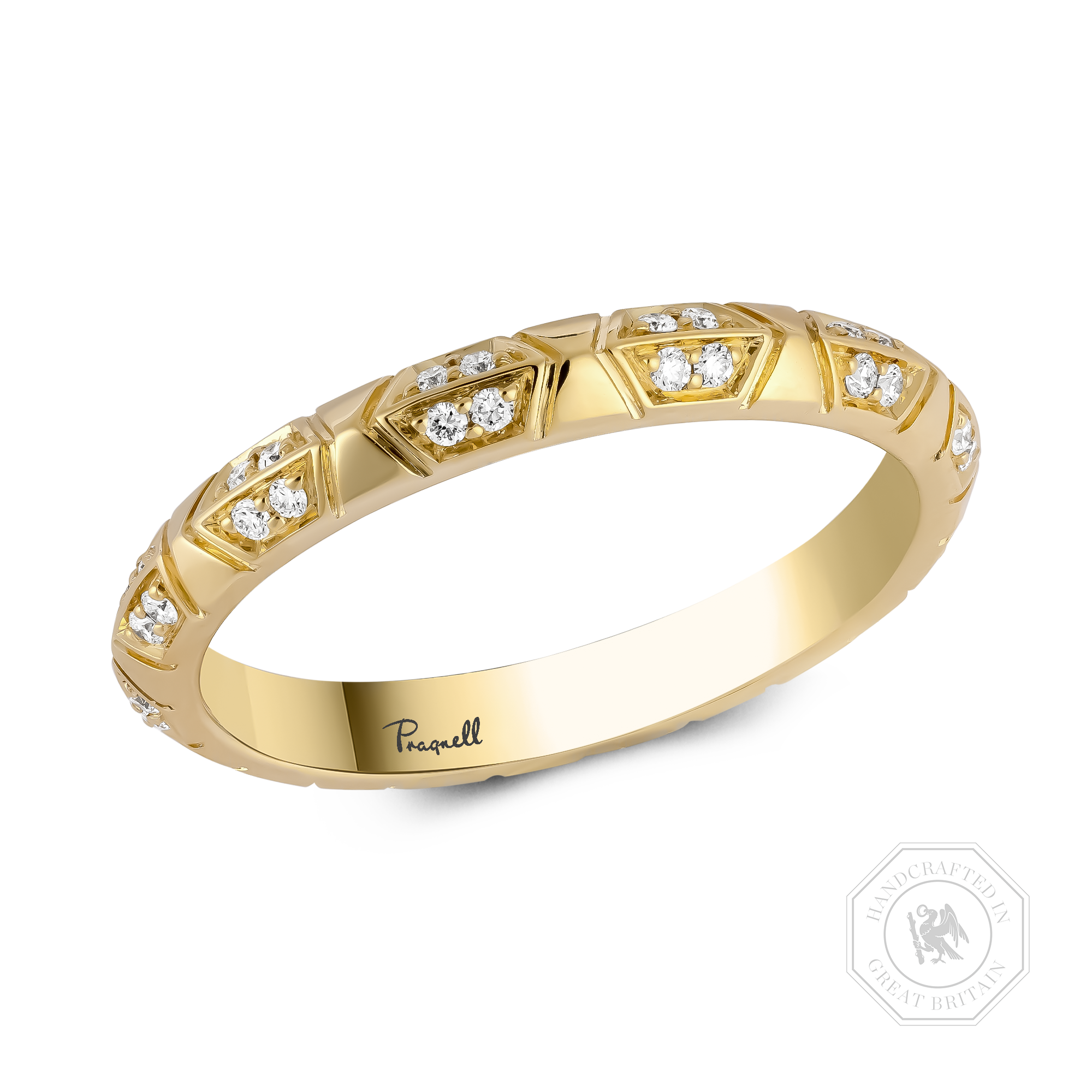 Origins Medium Diamond Set Ring Brilliant cut, Claw set_1