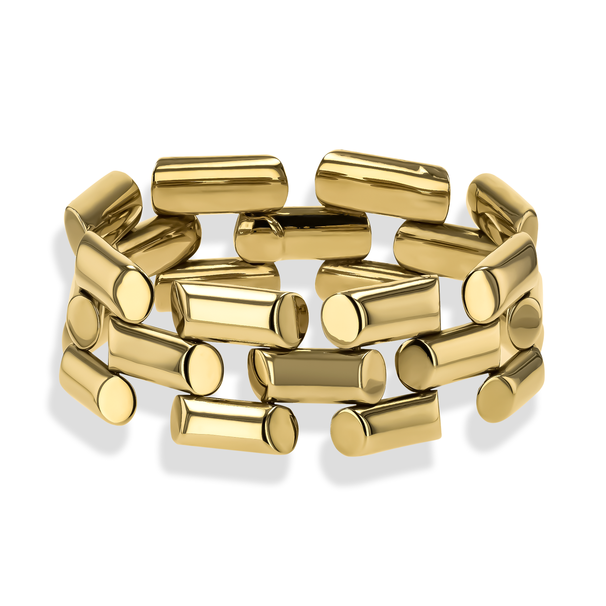 Art Deco Three Row Bar Bracelet _1