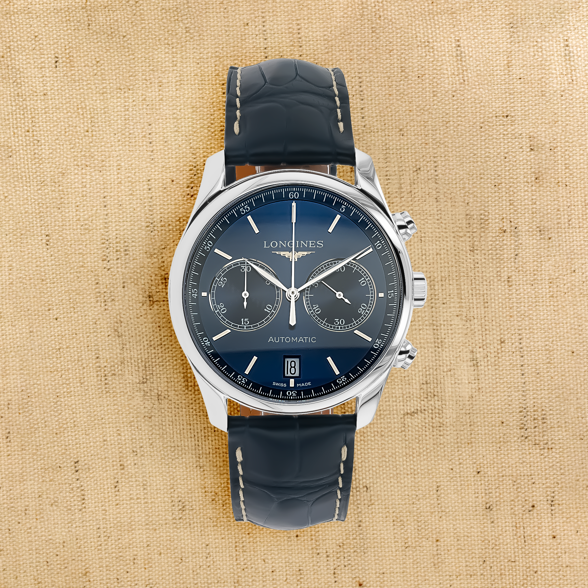 Longines Master collection 40mm, Blue Dial, Baton Numerals_1