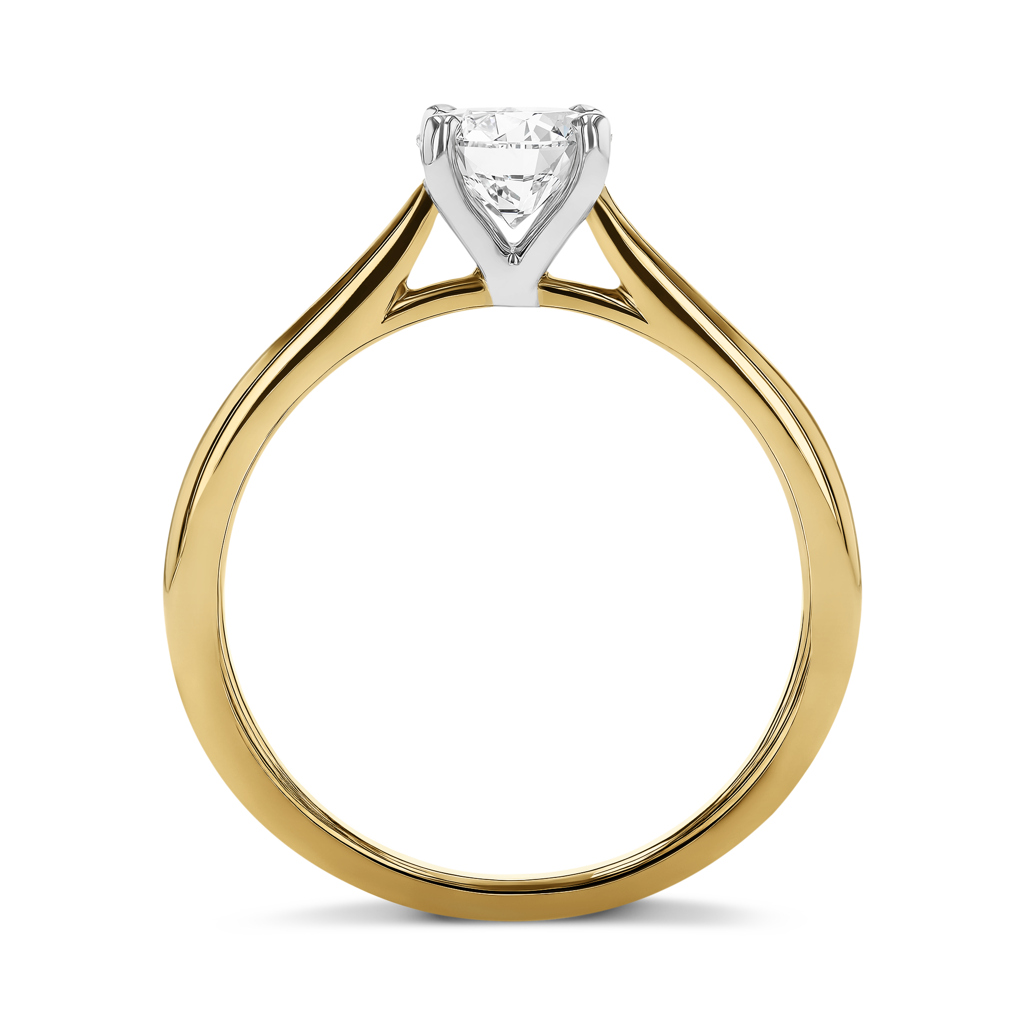 0.71CT Diamond Solitaire Ring Brilliant Cut, Solitaire, Four Claw Set_3