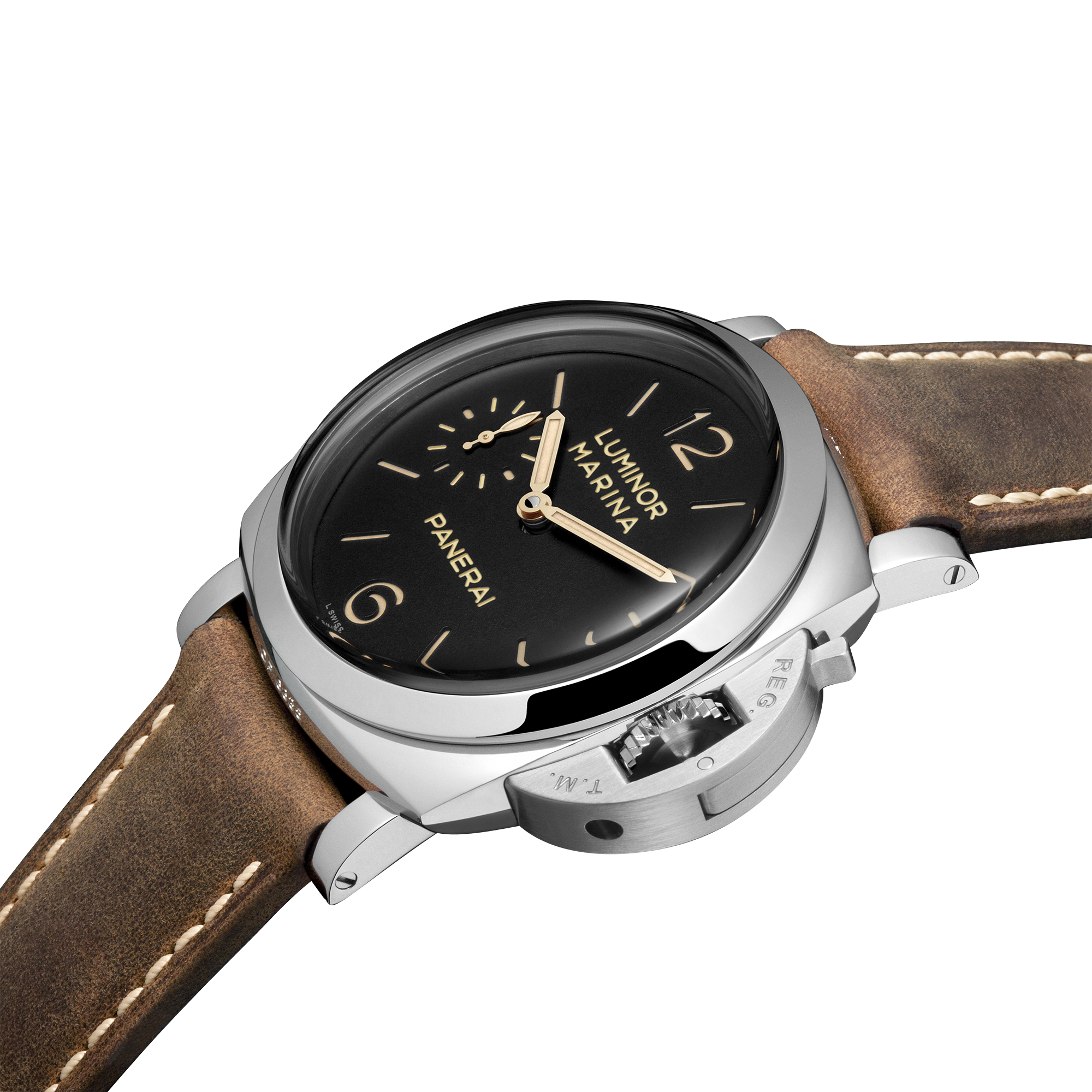 Luminor Marina - 47mm Black Dial, Arabic/Baton Numerals_3