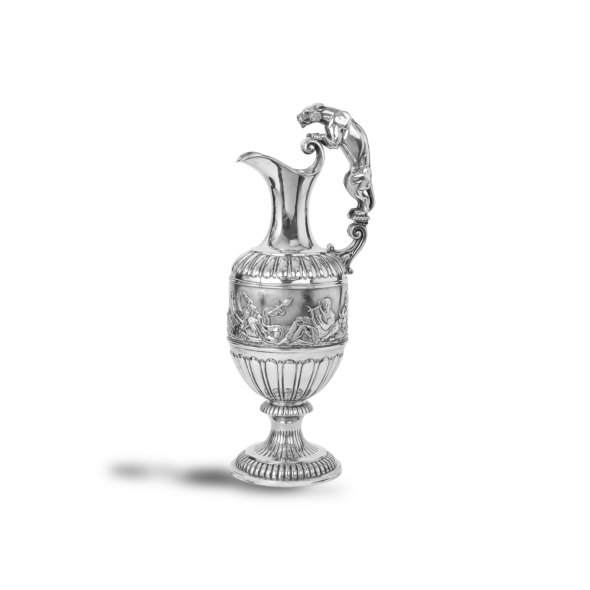 Victorian Silver Five Piece Bowl and Jug Suite Hallmarked Birmingham_5