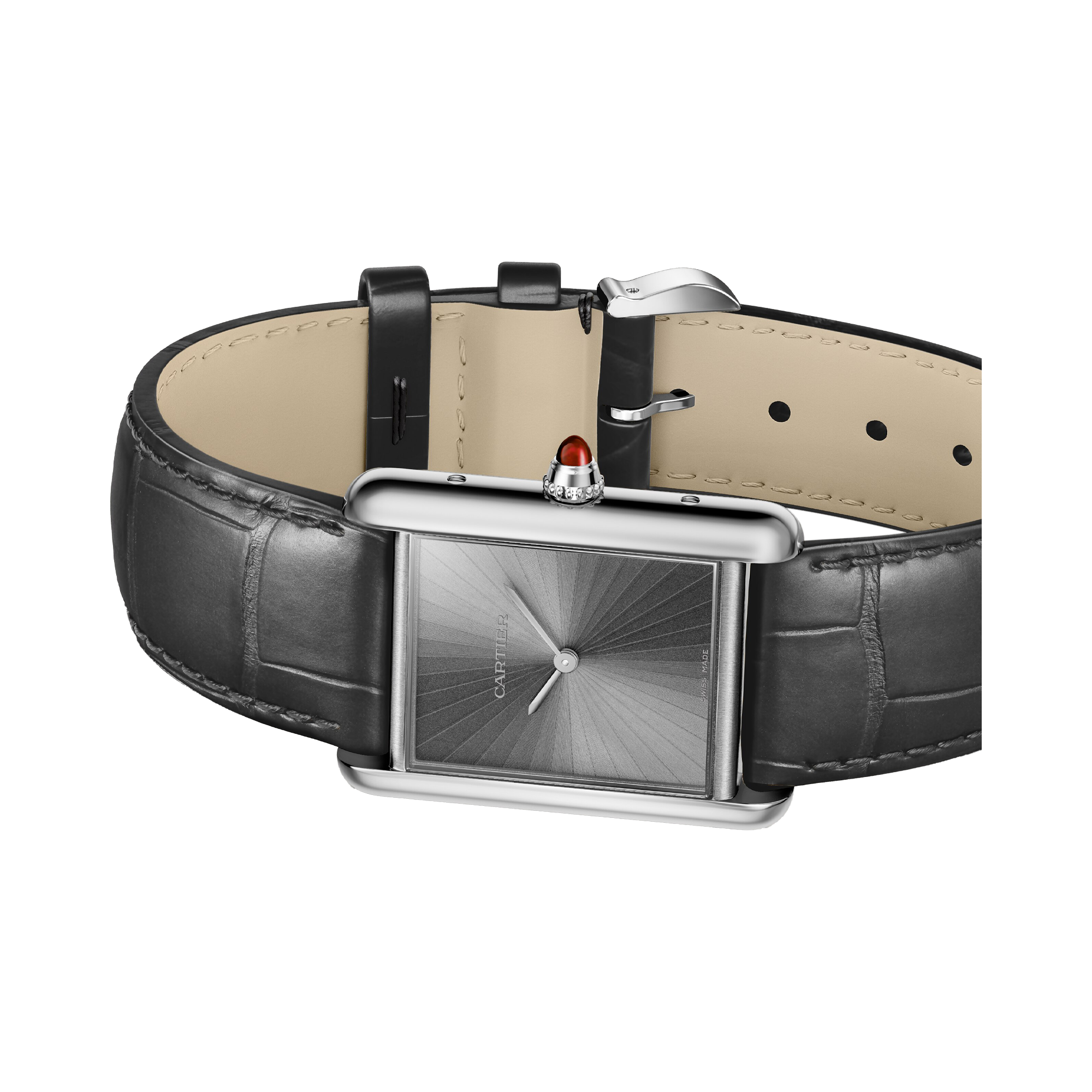 Cartier Tank Louis Cartier 25.5mm, Grey Plain Dial_3