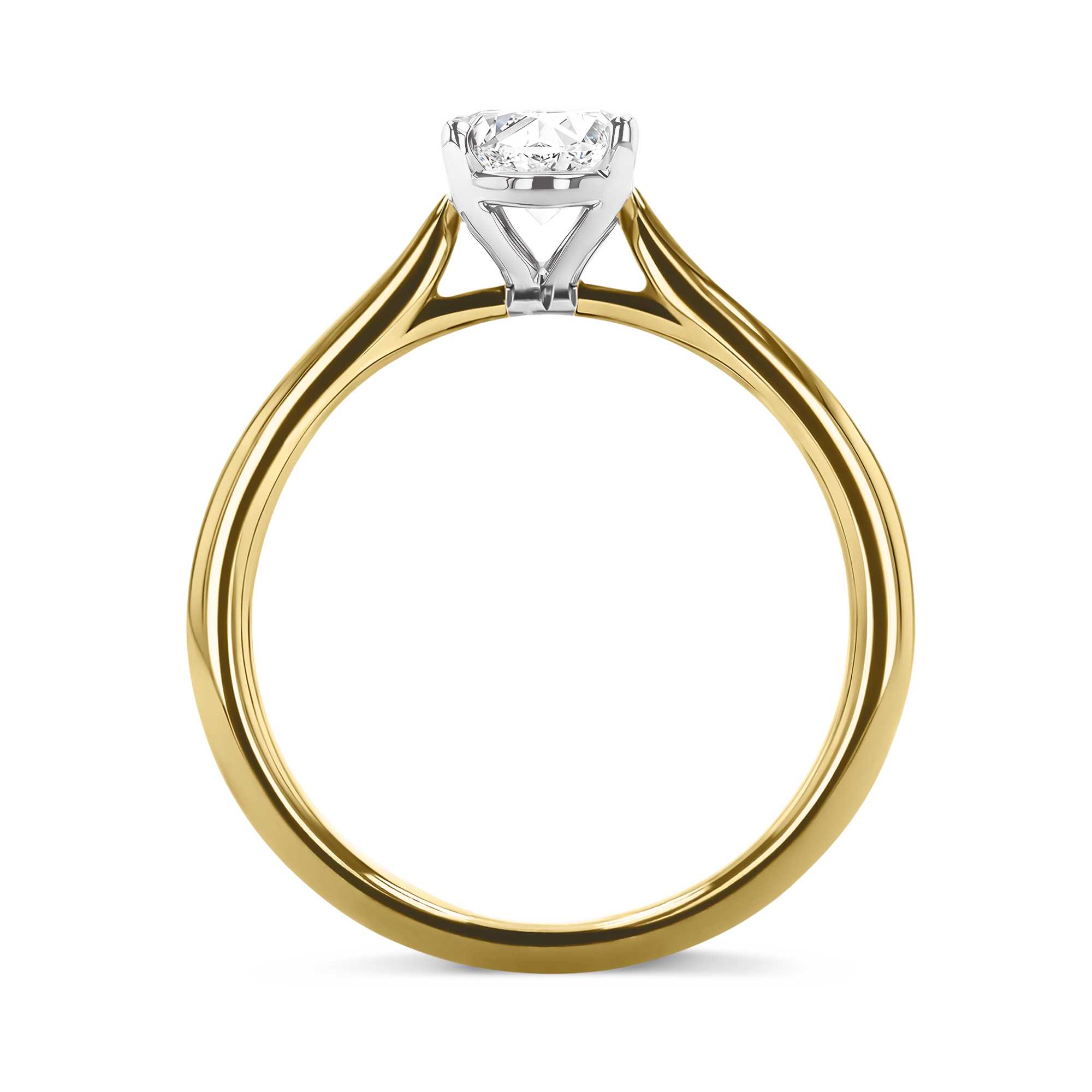 Gaia 0.33ct Oval Cut Diamond Ring Oval Cut, Claw Set_3