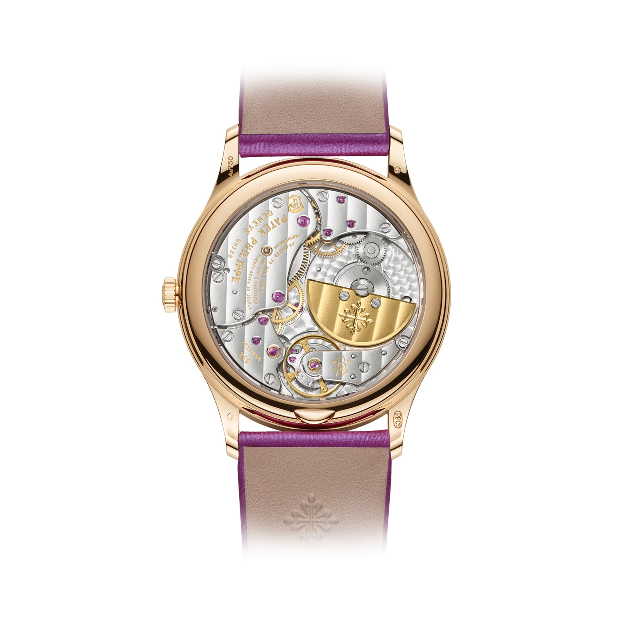 Patek Philippe Calatrava 35mm, Purple Dial, Baton Markers_2