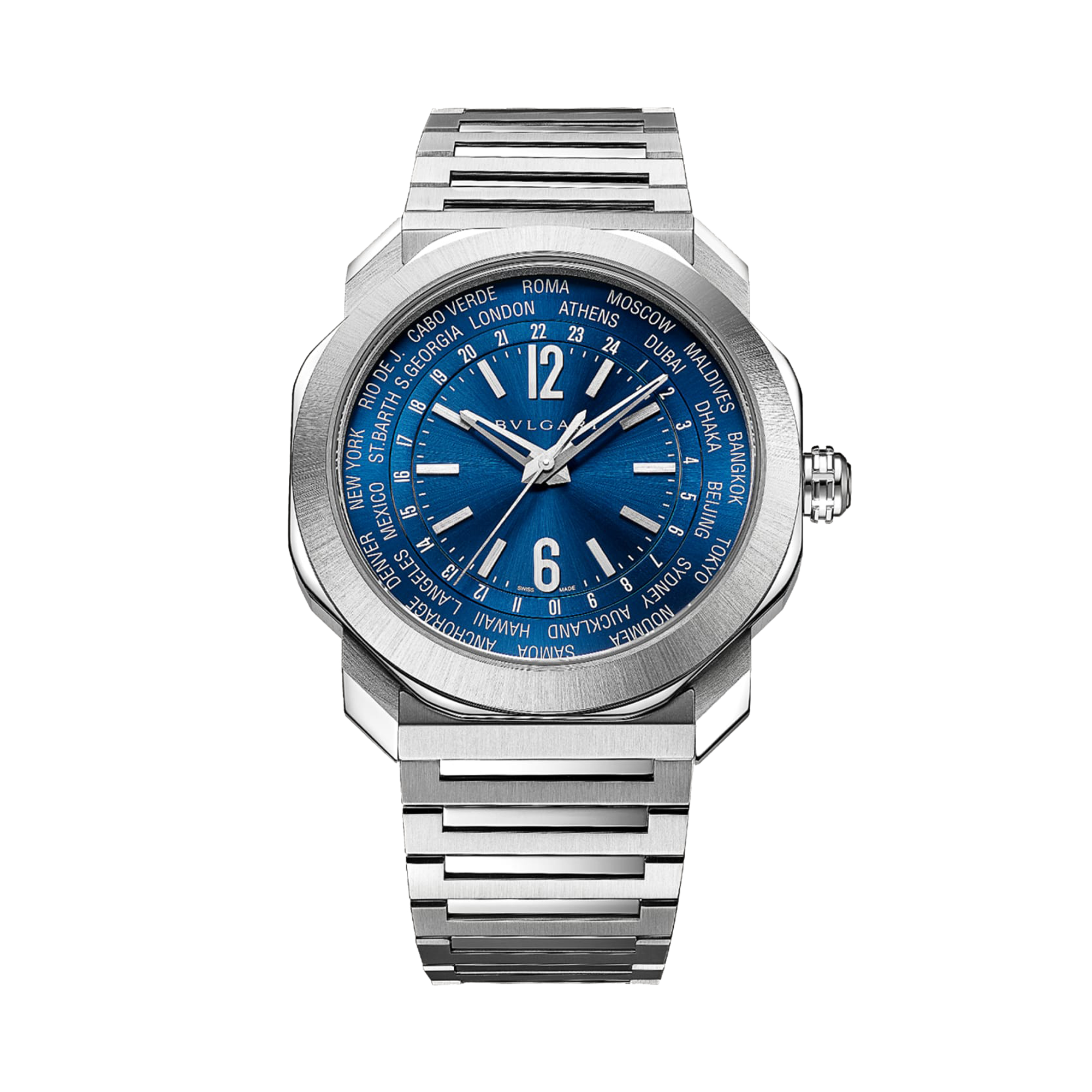 Bvlgari Octo Roma 41mm, Blue Dial, Arabic & Baton Numerals_1