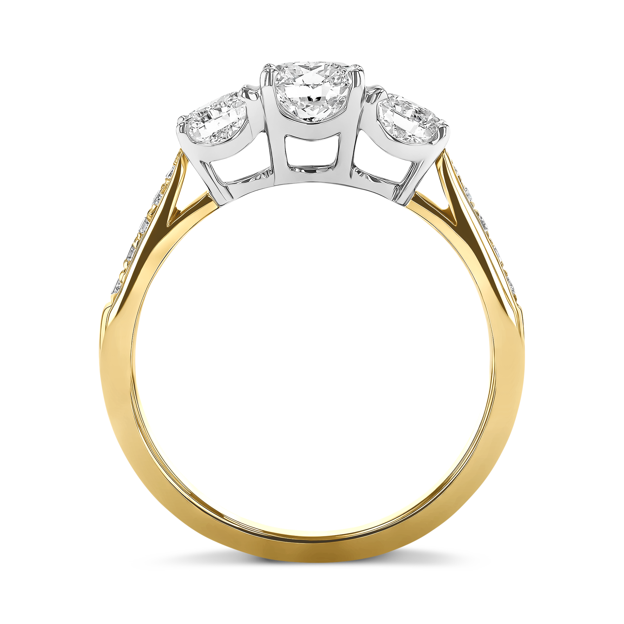 Duchess 0.50ct Diamond Three Stone Ring Brilliant cut, Claw set_3