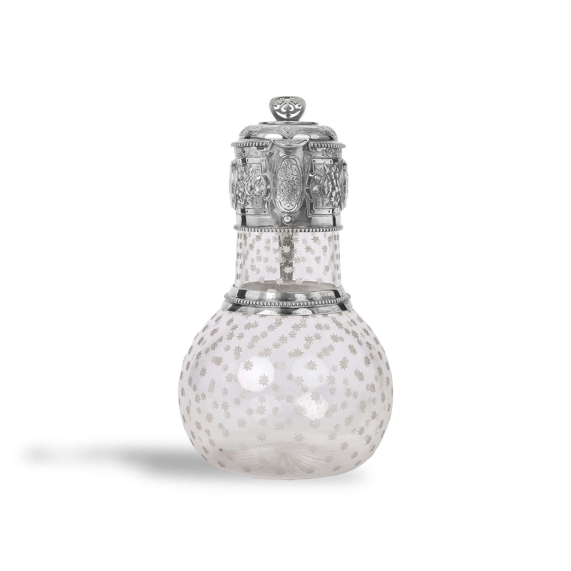 Silver Antique Mounted Claret Jug Hallmarked Sheffield_3